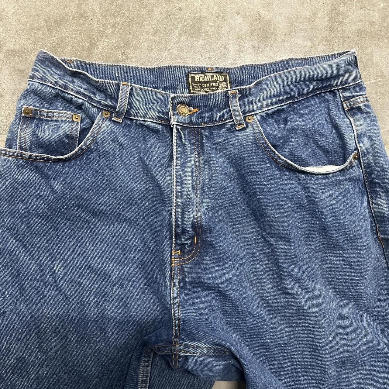 Japanese Brand × Vintage Vintage Y2K/2000s Casual Fit Skater dark wash denim jeans! Size US 36 / EU 52 - 4 Thumbnail
