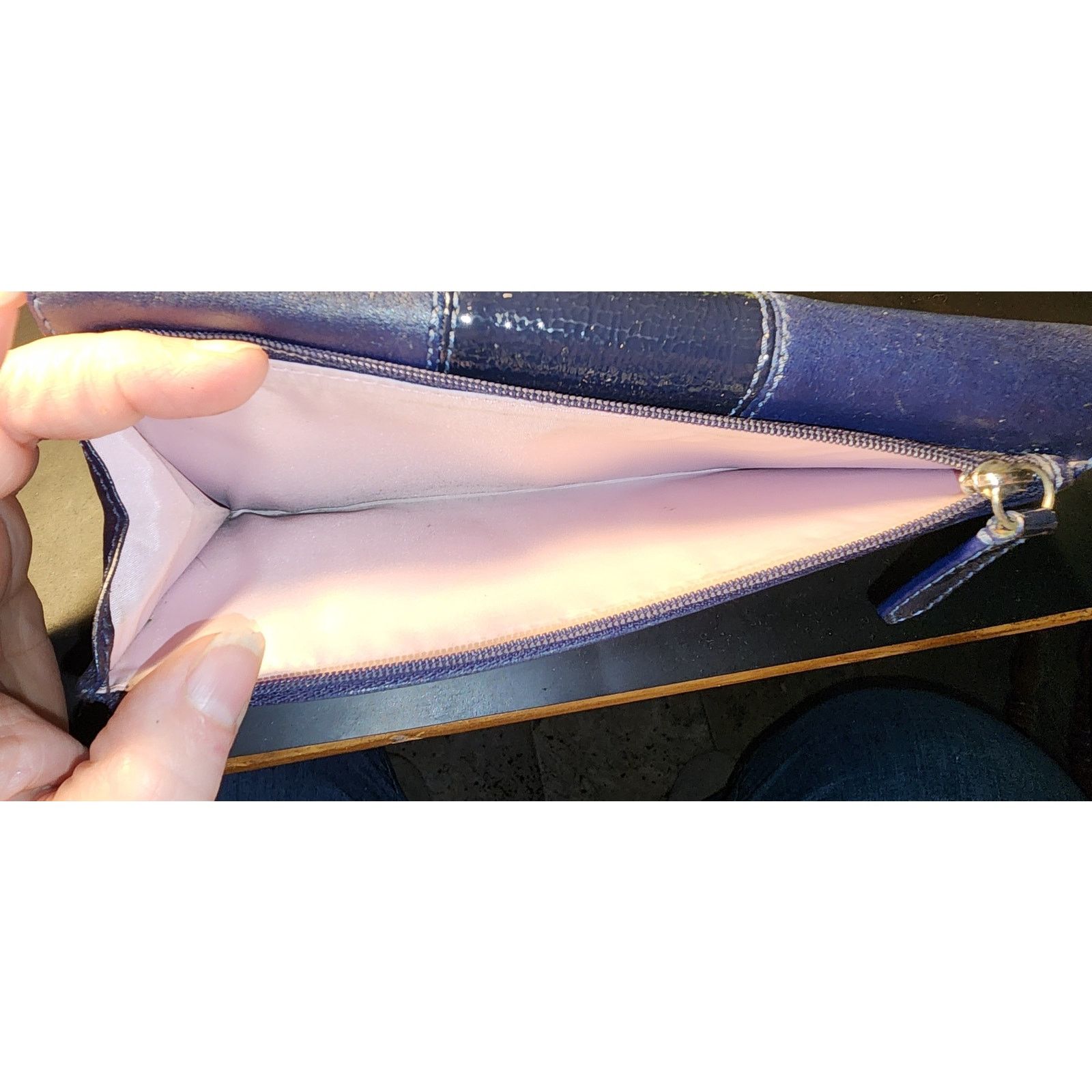 Coach Coach dark blue leather tr-fold wallet Size ONE SIZE - 5 Thumbnail