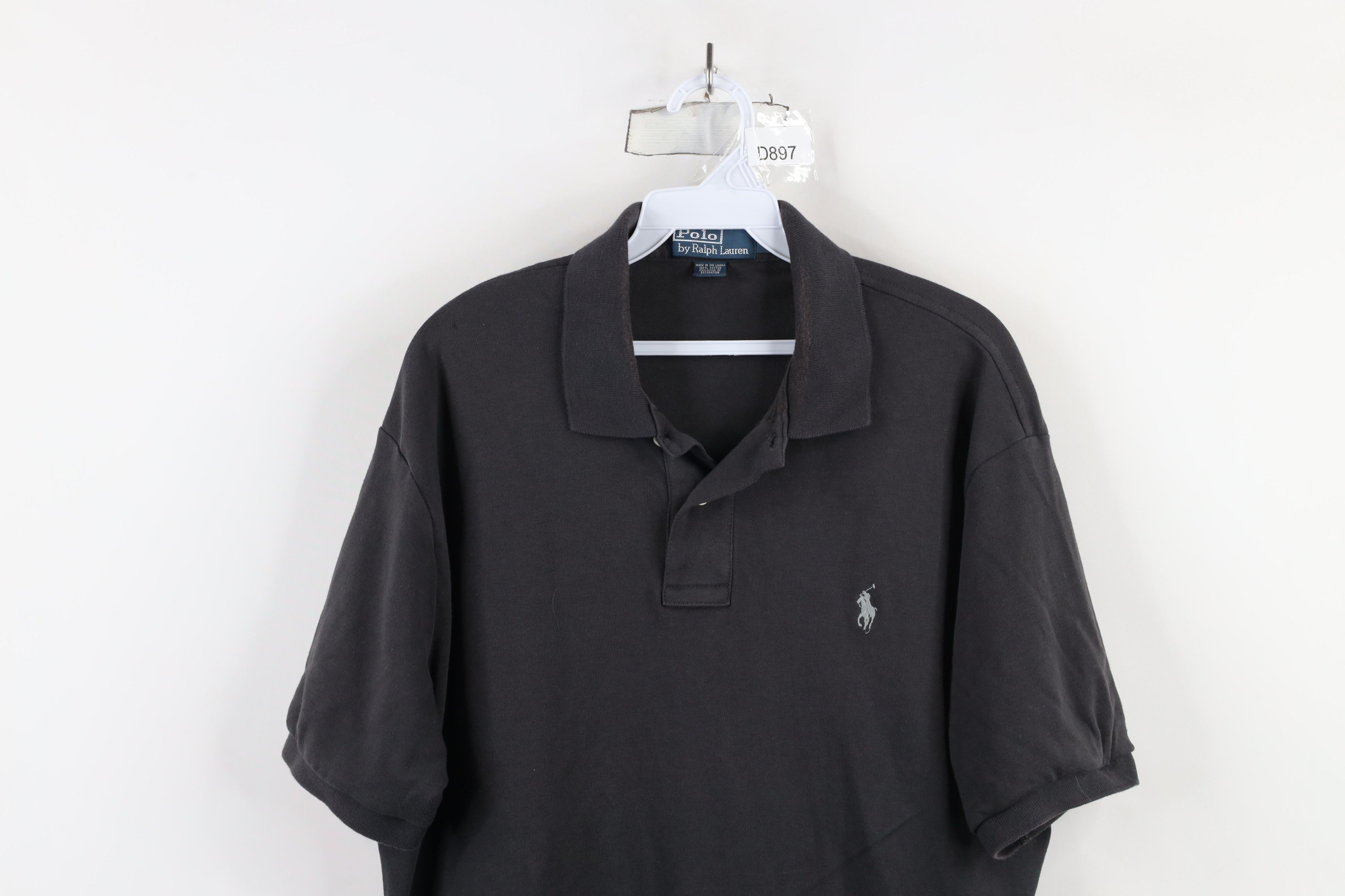 Ralph Lauren × Vintage Vintage 90s Ralph Lauren Soft Cotton Touch Polo Shirt Gray Size US L / EU 52-54 / 3 - 2 Thumbnail