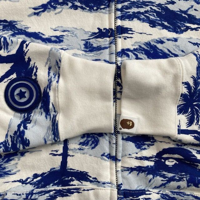 Bape BAPE PALM TREE CAMO Shark Full Zip Hoodie a bathing ape Size US M / EU 48-50 / 2 - 7 Thumbnail