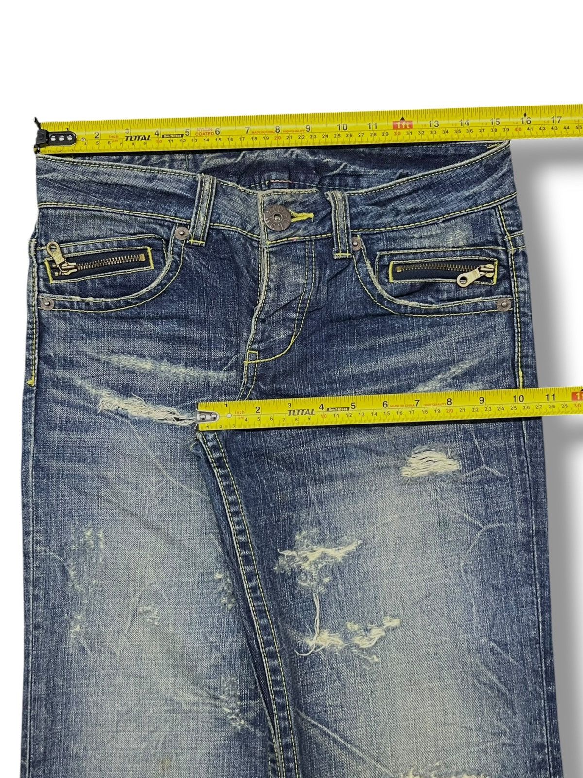 Japanese Brand Vintage 00s CocoLulu Co&Lu Japan - Faded Thunder Wash Size 31" - 15 Thumbnail