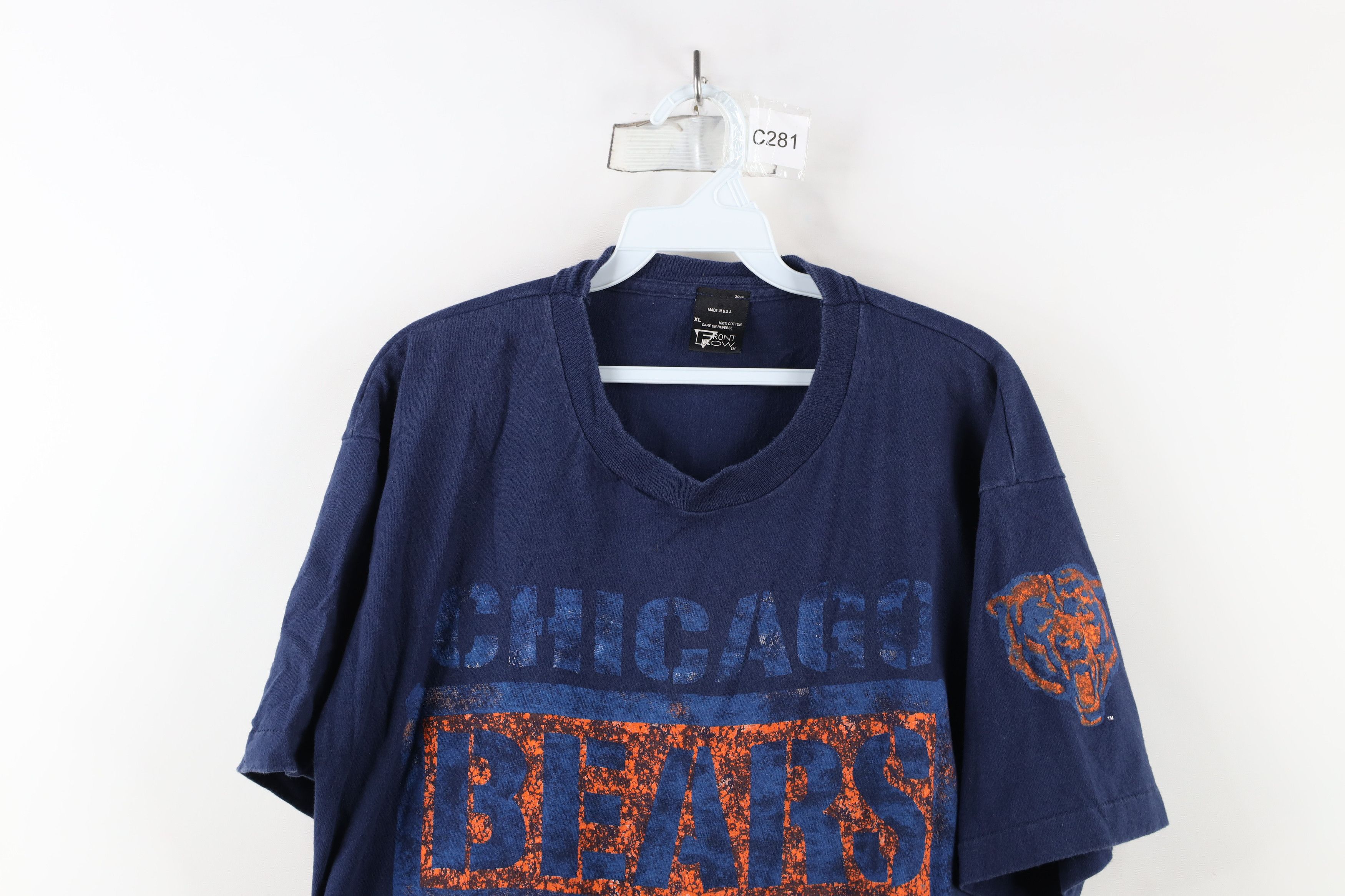 Vintage Vintage 90s Out Chicago Bears Football T-Shirt Blue USA Size US XL / EU 56 / 4 - 2 Thumbnail