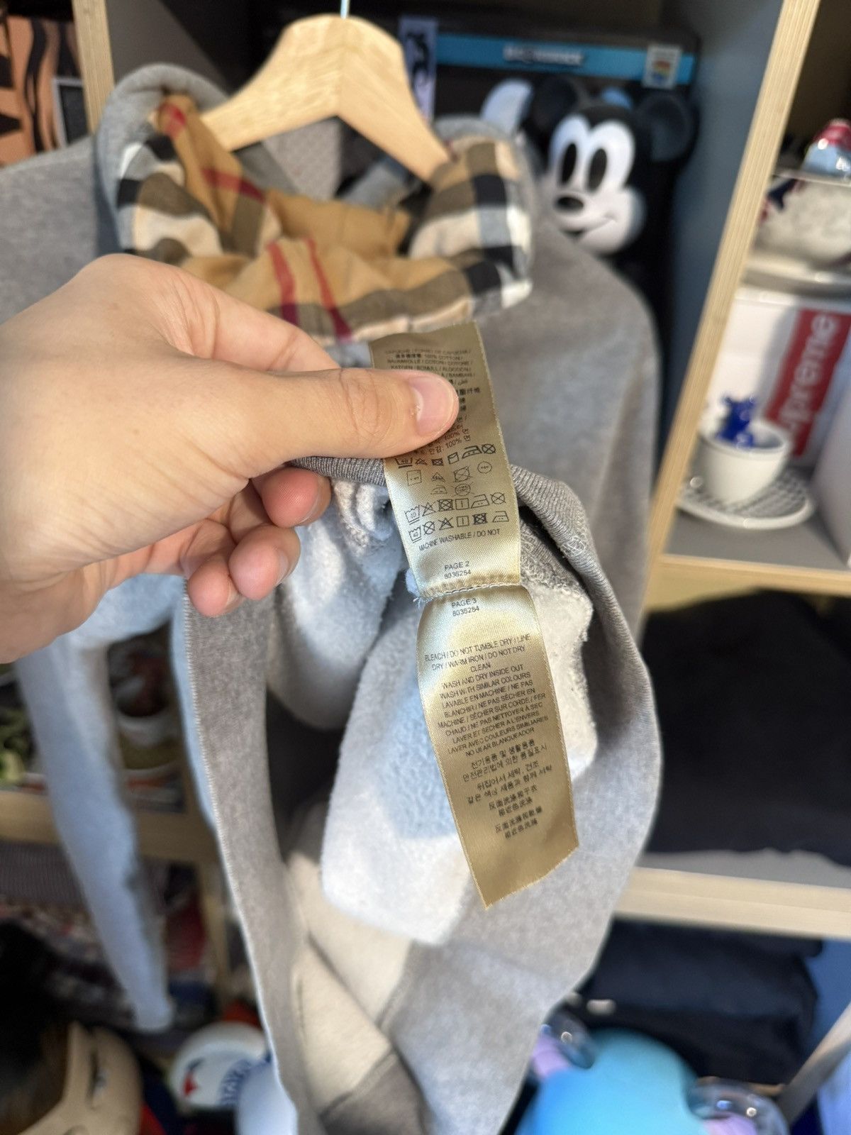 Burberry Burberry Grey Classic Logo Hoodie Size US M / EU 48-50 / 2 - 7 Thumbnail