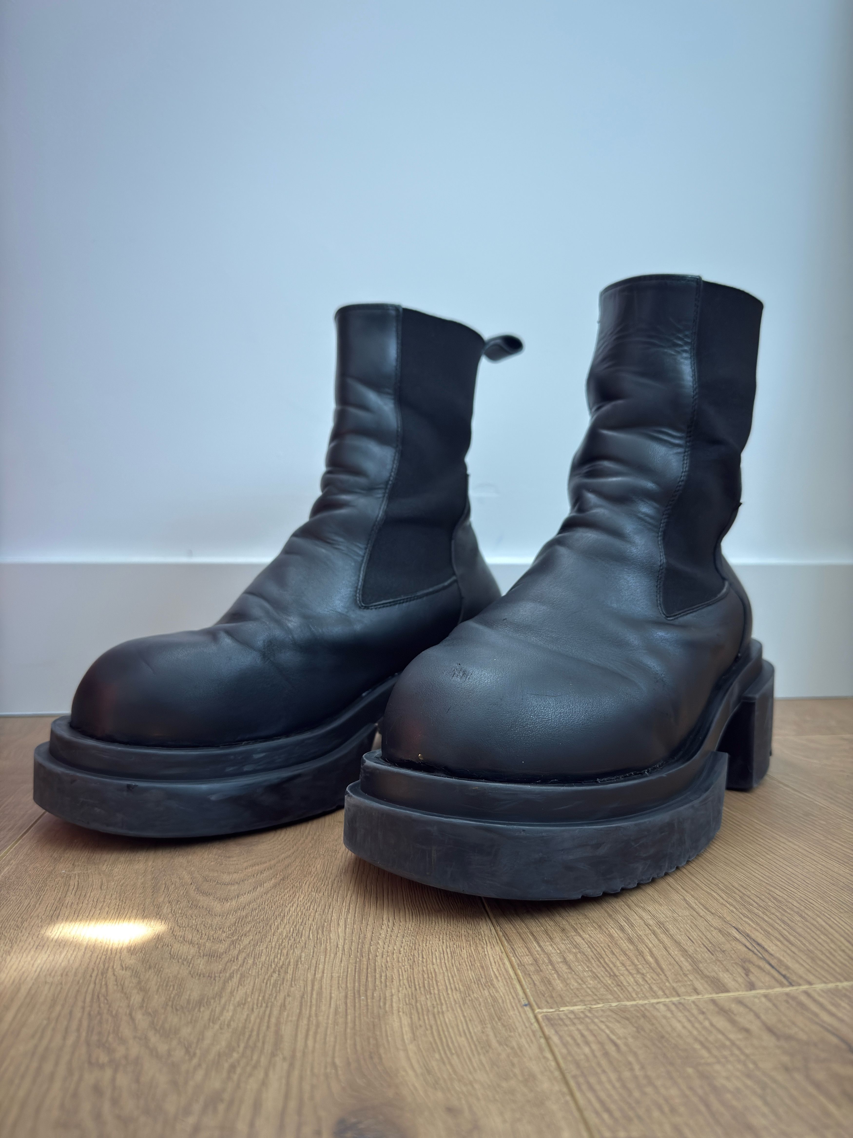 Rick Owens Rick Owens Beatle Bogun Leather Boots | Grailed