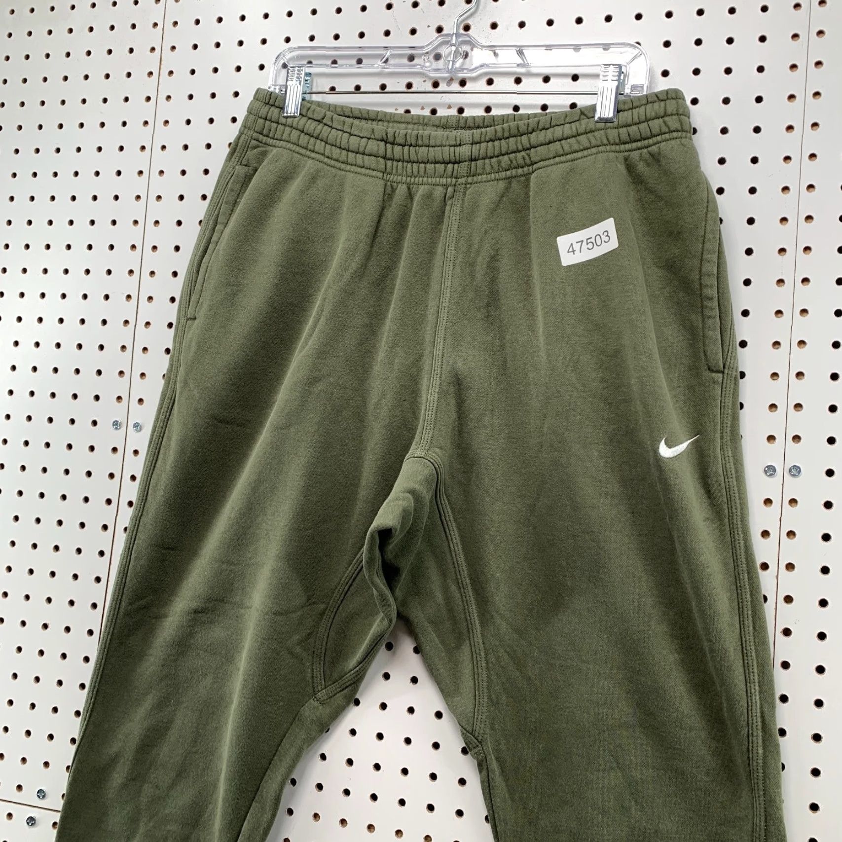 Nike VINTAGE Nike Joggers Sweatpants Mens XL Olive Green Fleece Tapered 32x28.5 Size US 36 / EU 52 - 6 Thumbnail