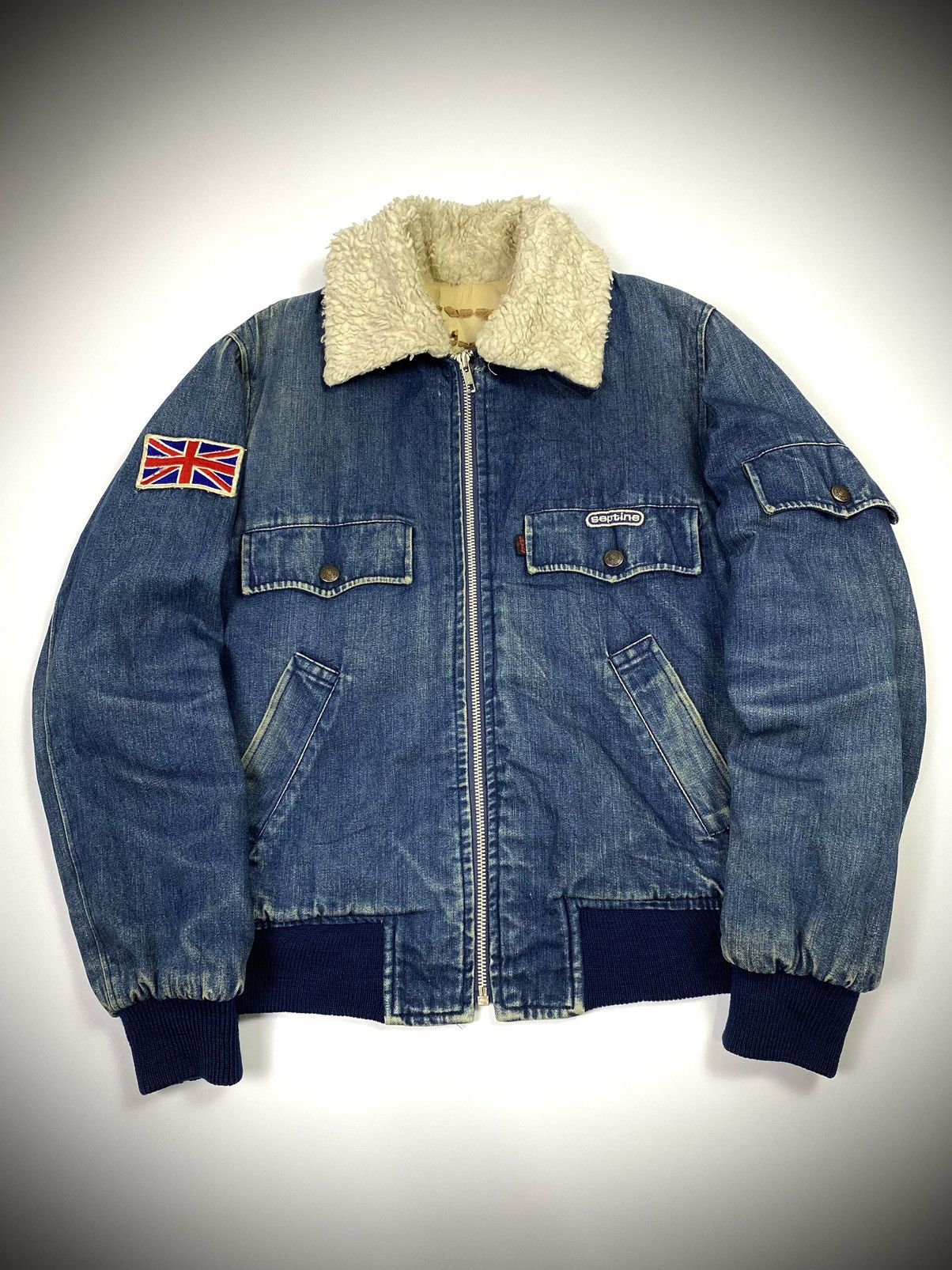 Japanese Brand × Levi's × Levi's Vintage Clothing levis sherpa jacket septine bomber Size US M / EU 48-50 / 2 - 1 Thumbnail