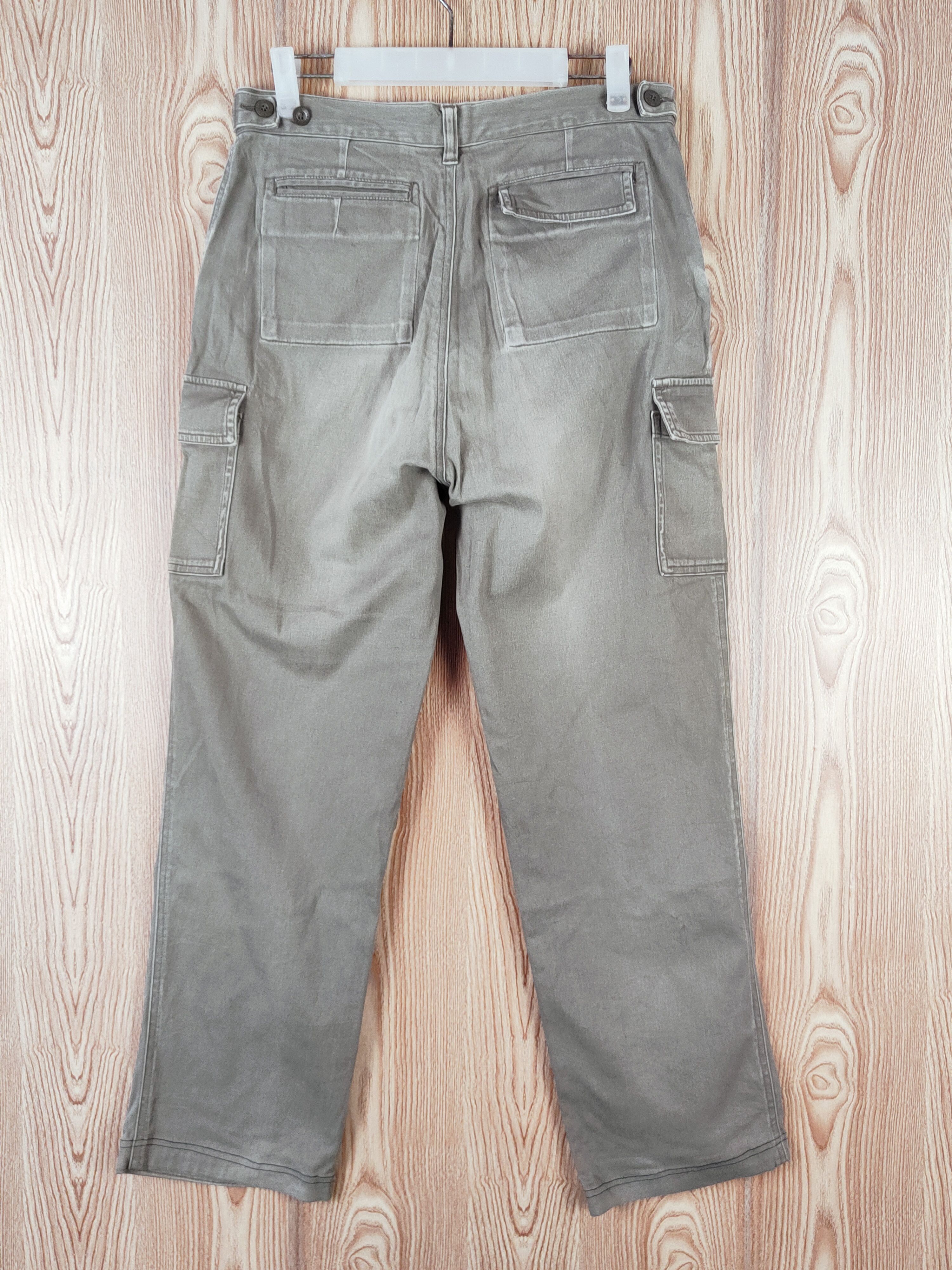 Japanese Brand Livre Claire Green Faded Multipocket Cargo Pants #W98 Size US 31 - 7 Thumbnail