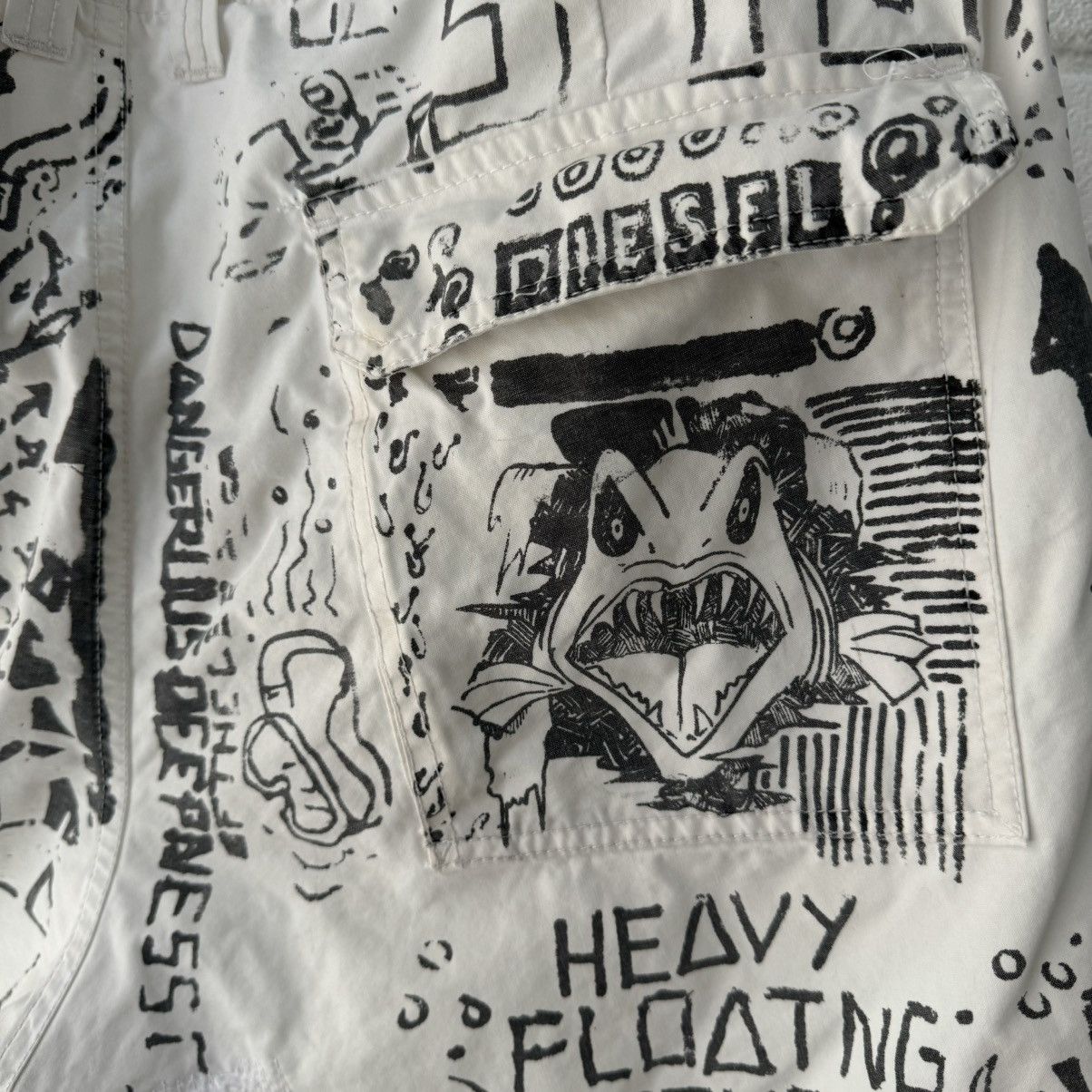 Diesel Diesel Grafitti Shorts Size US 34 / EU 50 - 3 Thumbnail