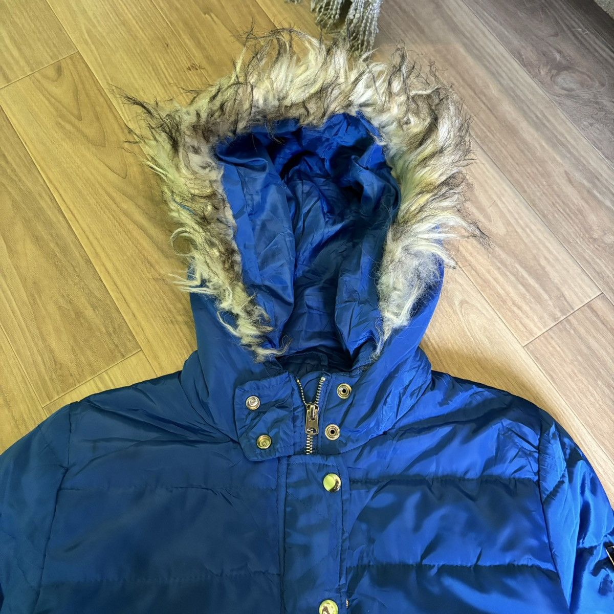 If Six Was Nine × Issey Miyake × Le Grande Bleu (L.G.B.) Thread supply Fur jacket down puffer LGB ifsixwasnine Size L / US 10 / IT 46 - 6 Thumbnail