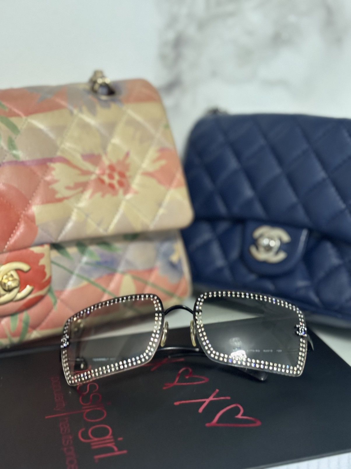 Chanel Vintage Chanel 4105-B Crystal Rimless Sunglasses — Y2K Icon Size ONE SIZE - 6 Thumbnail