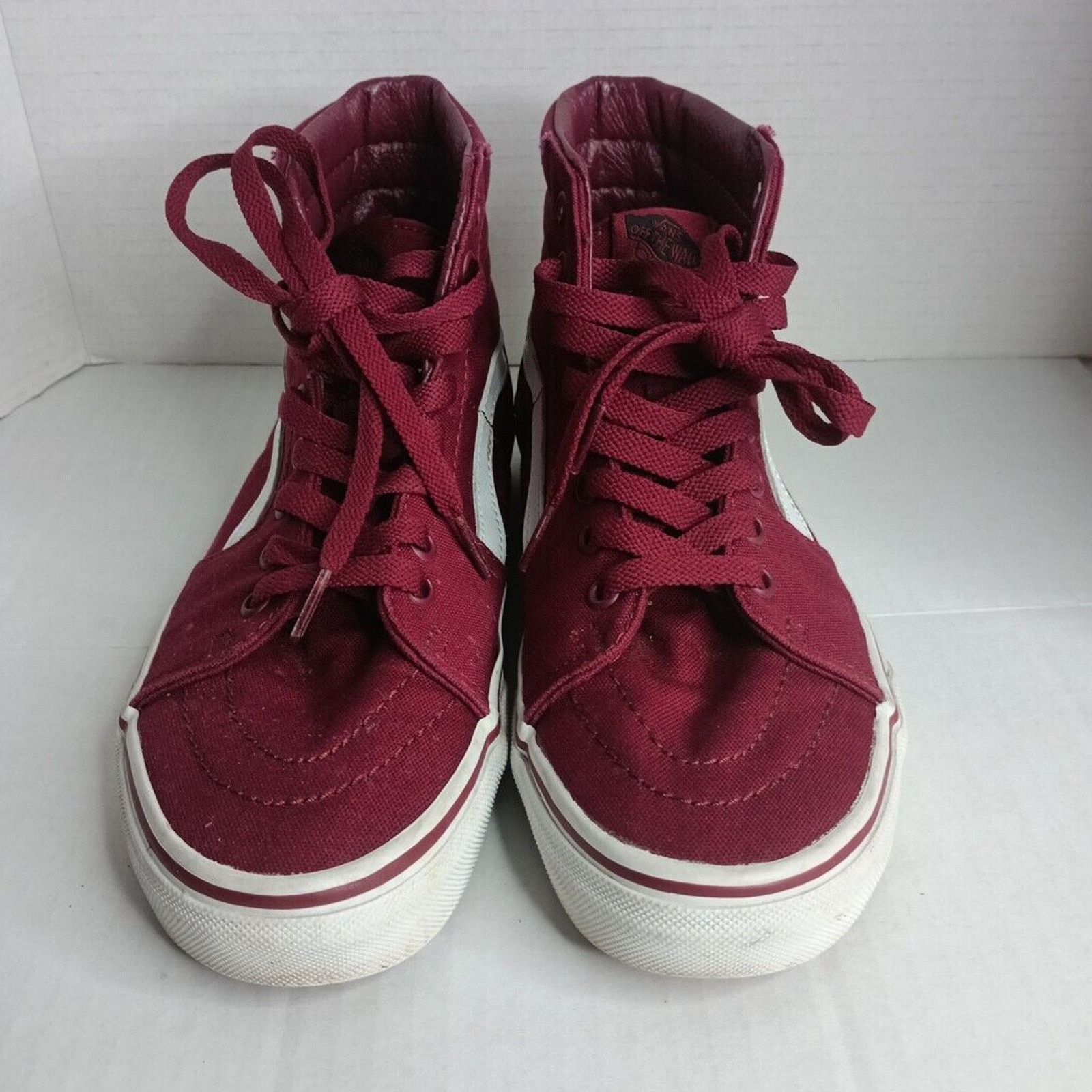 Vans Vans Maroon High Top Shoes Men’s Size 7 Women’s 8.5 Size US 7 / EU 40 - 2 Thumbnail