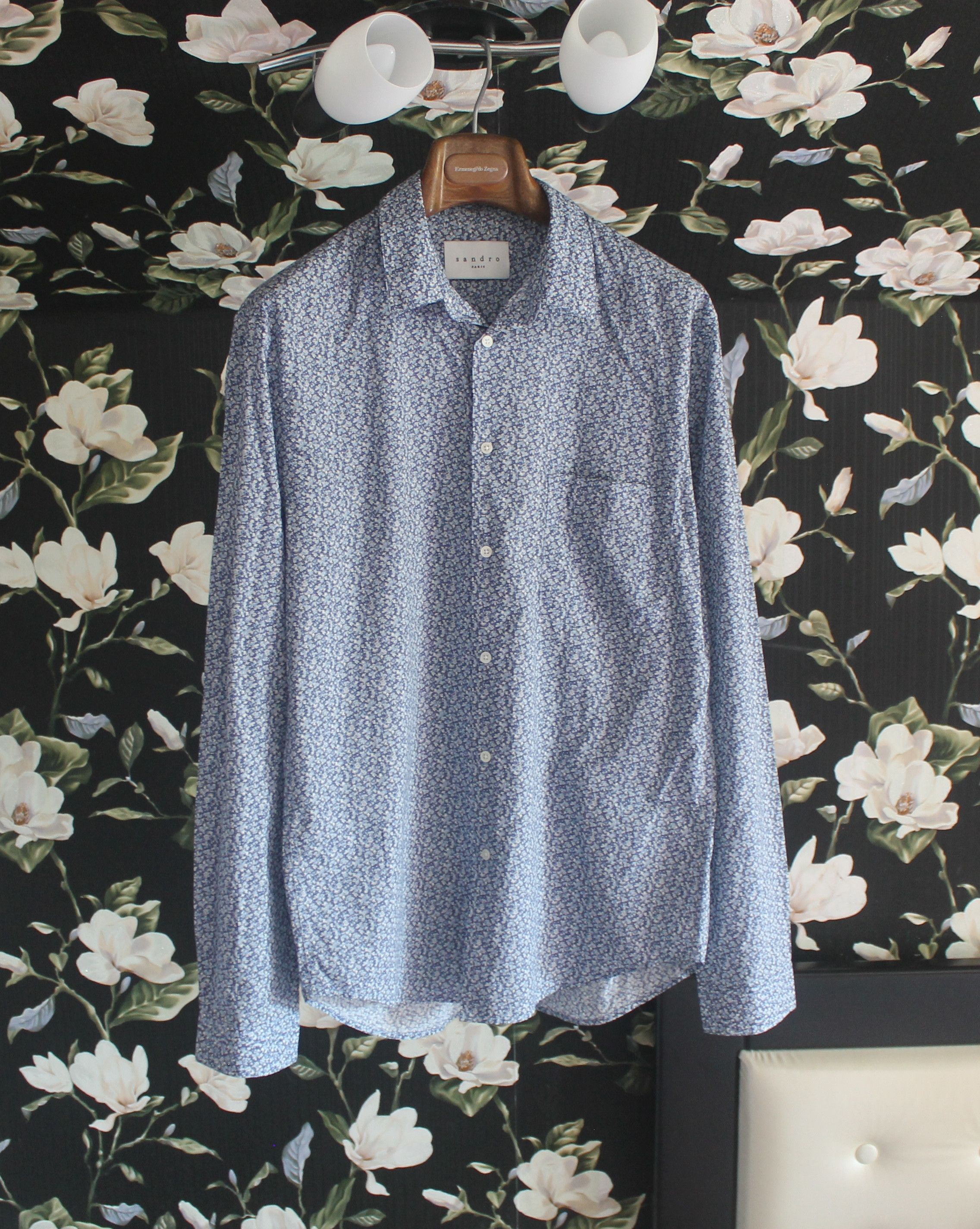 Sandro Sandro Paris Floral Shirt Size US M / EU 48-50 / 2 - 1 Thumbnail