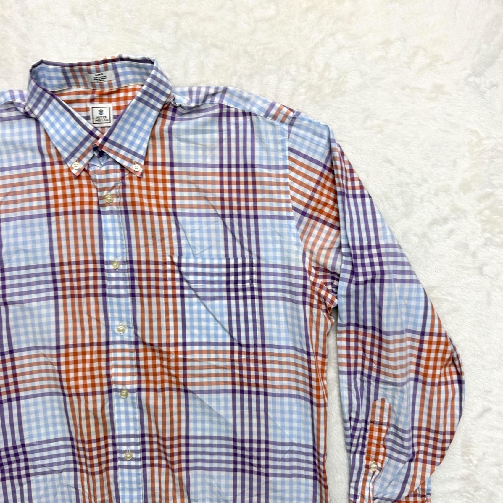Peter Millar Peter Millar Shirt Mens Large Multicolor Plaid Button Down Long Sleeve Cotton Size US L / EU 52-54 / 3 - 3 Thumbnail