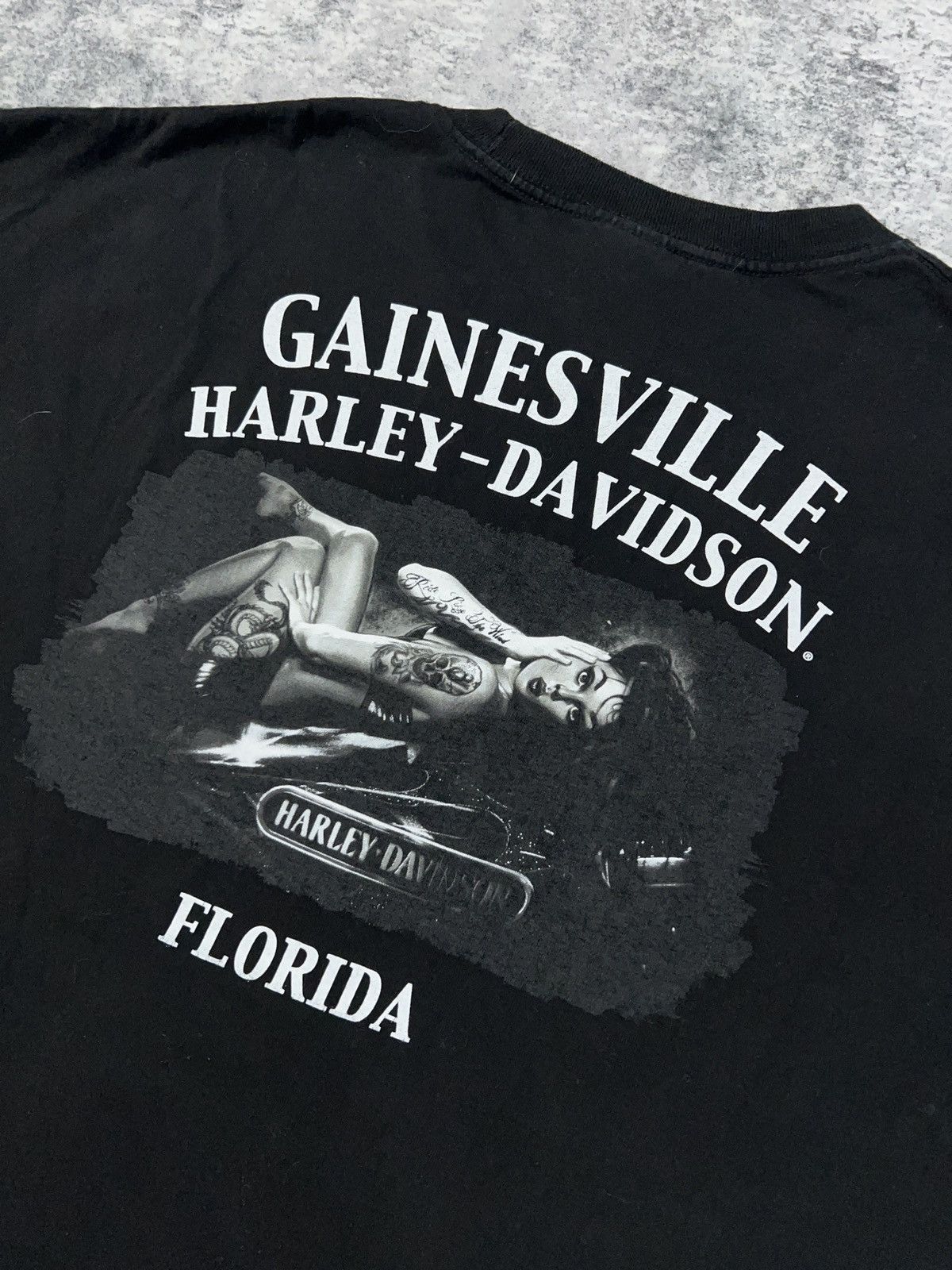 Harley Davidson × Vintage Harley Davidson Woman Grunge Biker Tee XL Size US XL / EU 56 / 4 - 4 Thumbnail