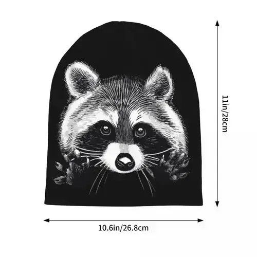 Other Cute Raccoon Beanie Size ONE SIZE - 2 Thumbnail