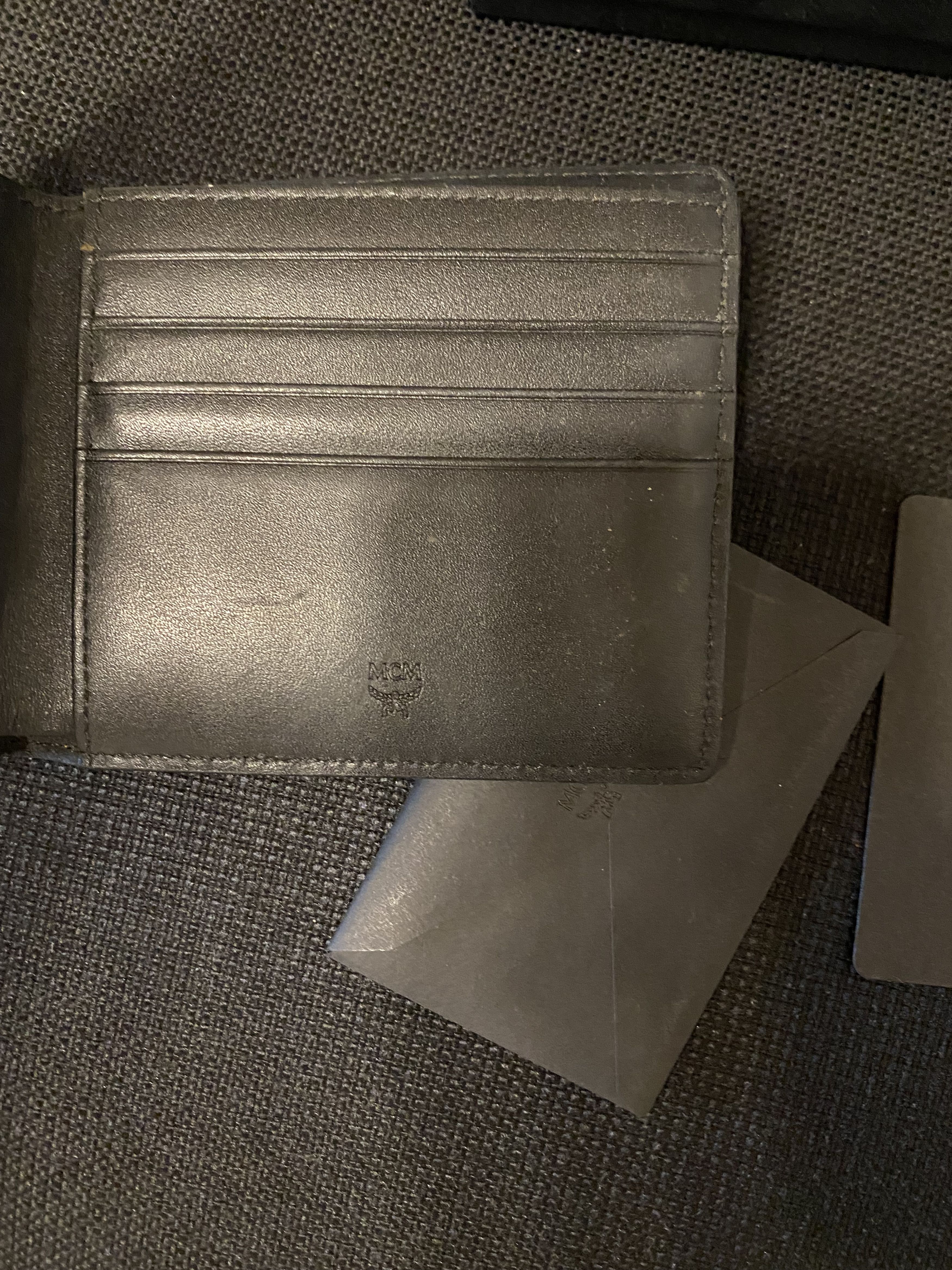 MCM MCM Wallet Cognac Distressed Victory patch logo print Size ONE SIZE - 7 Thumbnail