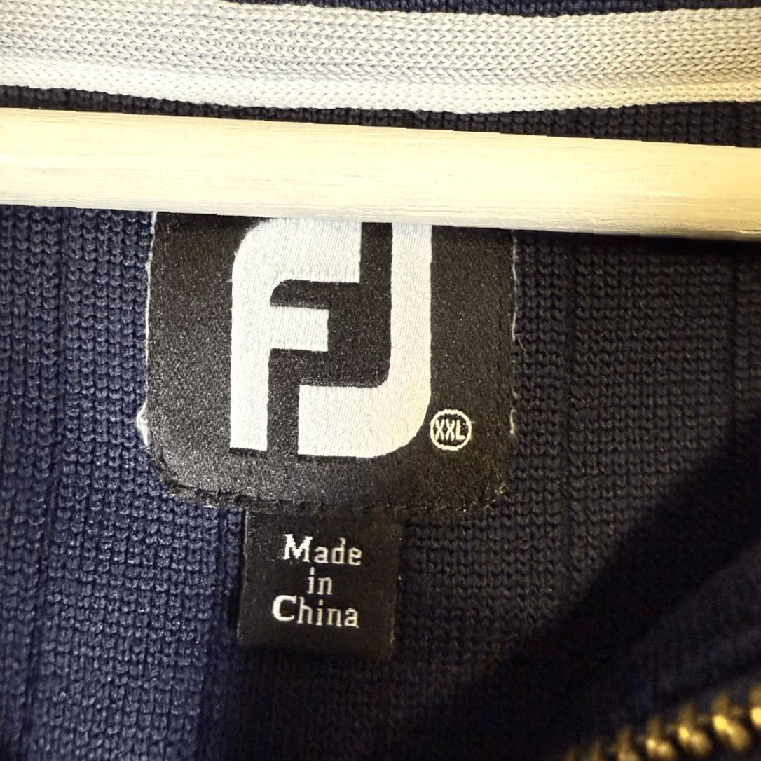 Footjoy FootJoy Mens XXL Quarter Zip Sweater Blue Country Club Ranch Shootout 2XL Pullover Mens Size US XXL / EU 58 / 5 - 2 Thumbnail