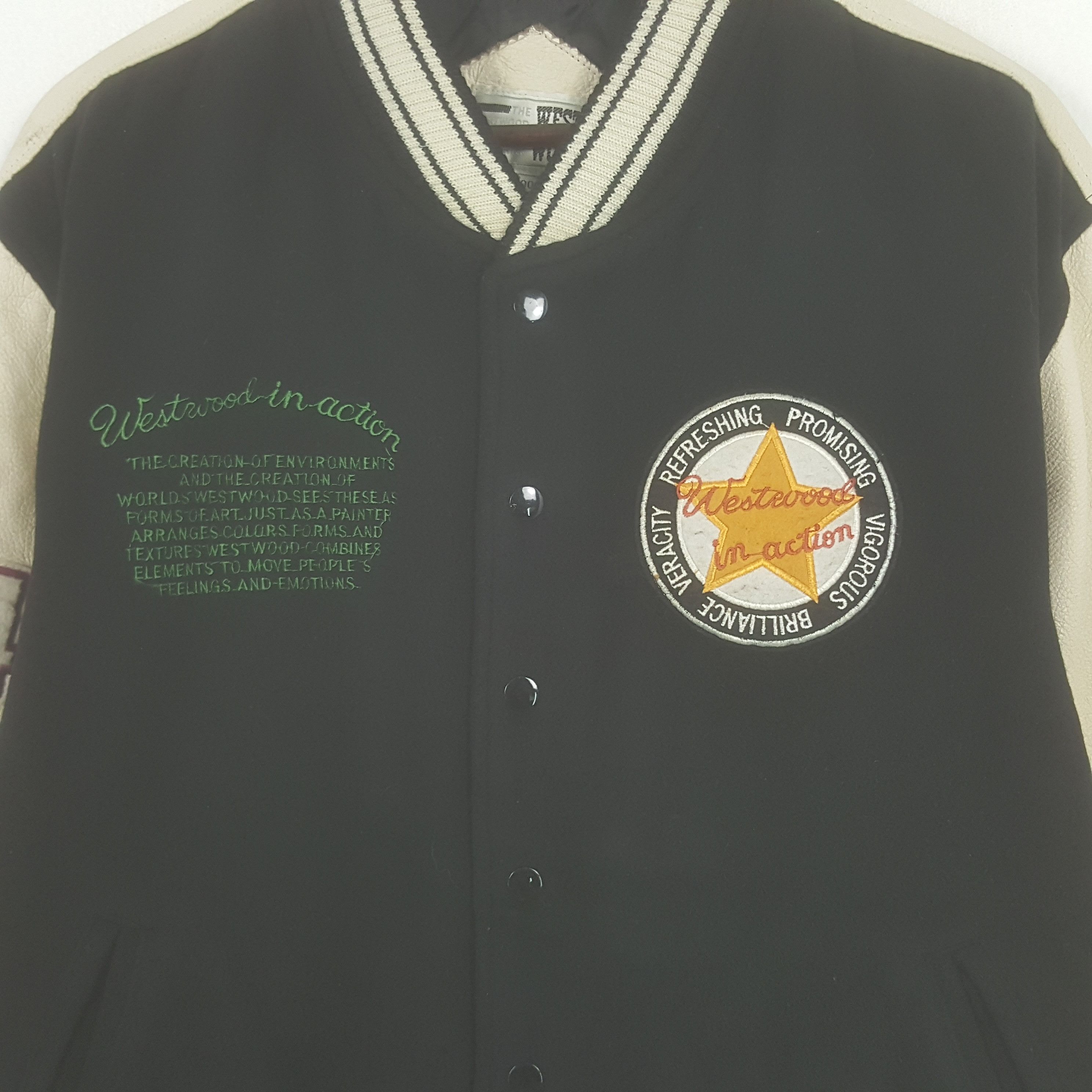 Vintage Vintage Westeood In Action Varsity Jacket Size US L / EU 52-54 / 3 - 4 Thumbnail