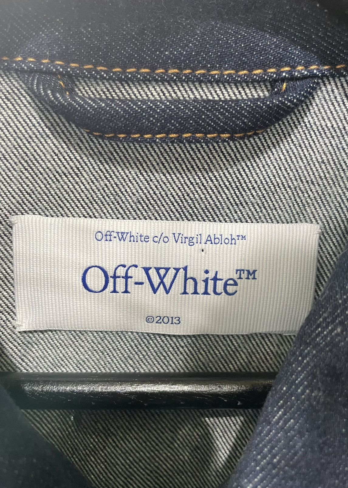 Off-White Off-White 9OSLOGO SKATE ZIP DEN JKT RAW Size US L / EU 52-54 / 3 - 5 Thumbnail