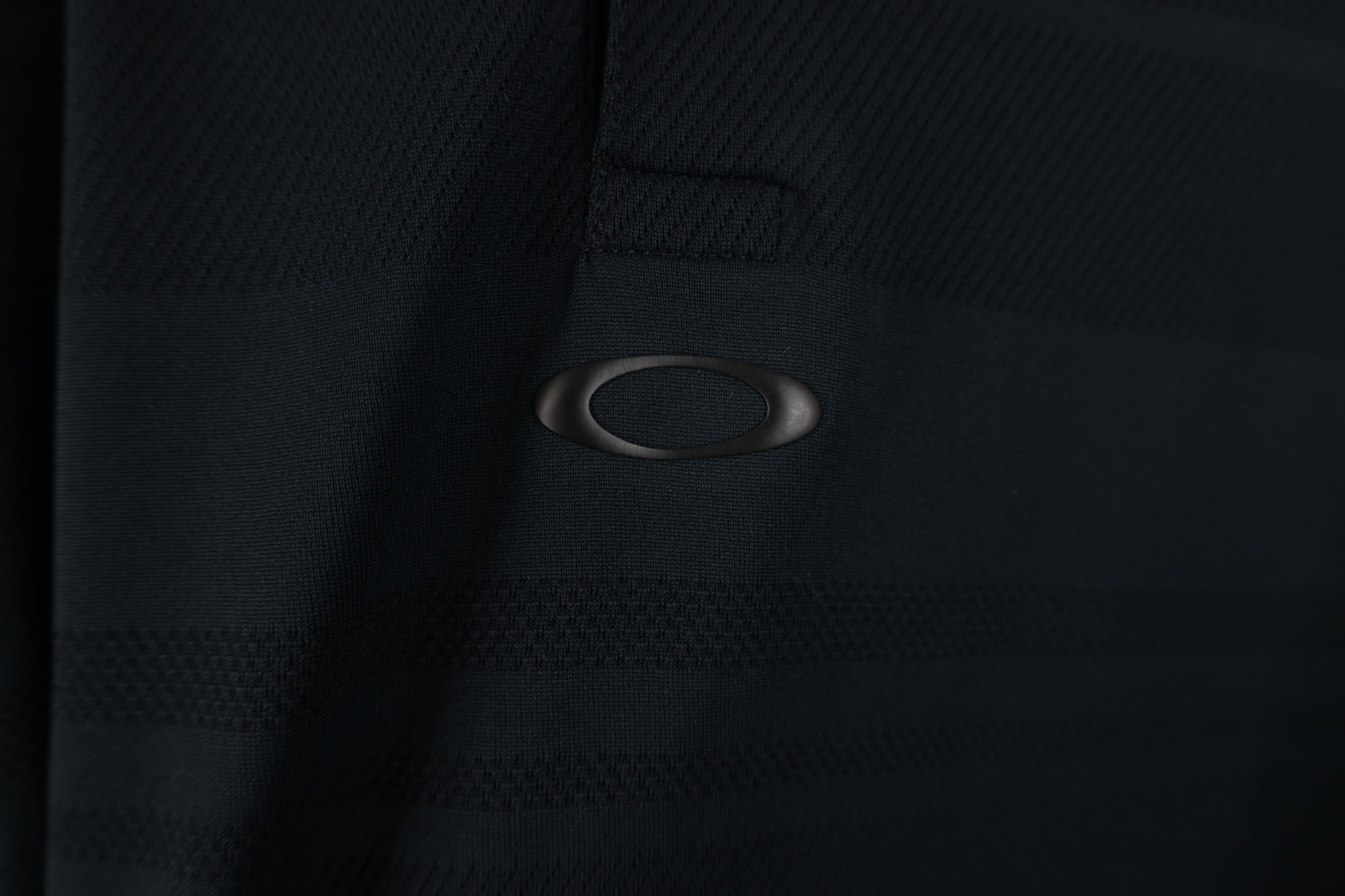 Oakley Oakley O Logo Spell Out Knit Collared Golf Polo Shirt Black Size US XXL / EU 58 / 5 - 5 Thumbnail