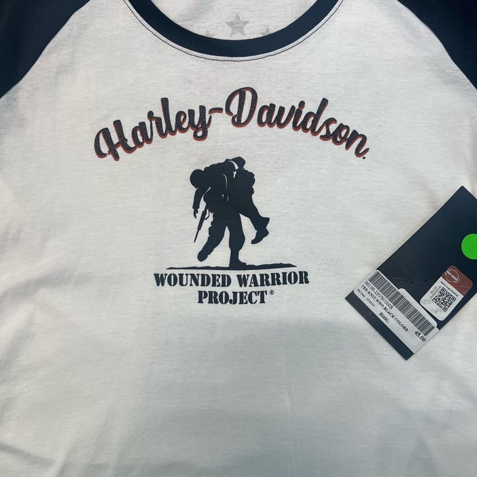 Harley Davidson Harley Davidson Women’s Raglan wounded Warrior Long Sleeve Size S / US 4 / IT 40 - 6 Thumbnail