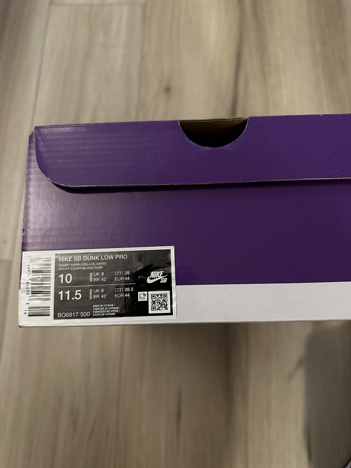 Nike Nike Dunk Low SB Court Purple Size US 10 / EU 43 - 7 Thumbnail