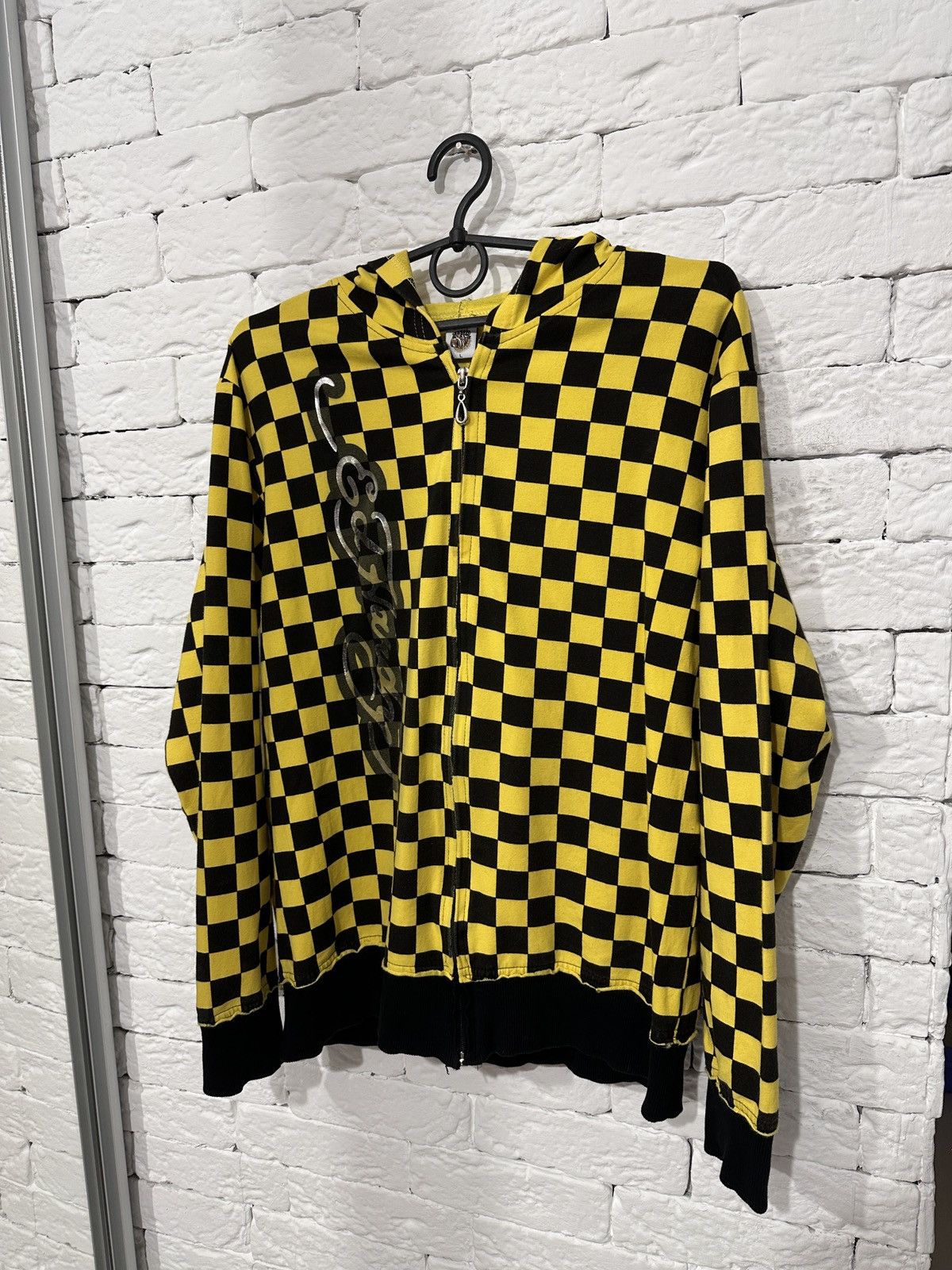 Ed Hardy Ed Hardy Tiger Checkered Hoodie SZ L fits like M USA Size US M / EU 48-50 / 2 - 2 Thumbnail