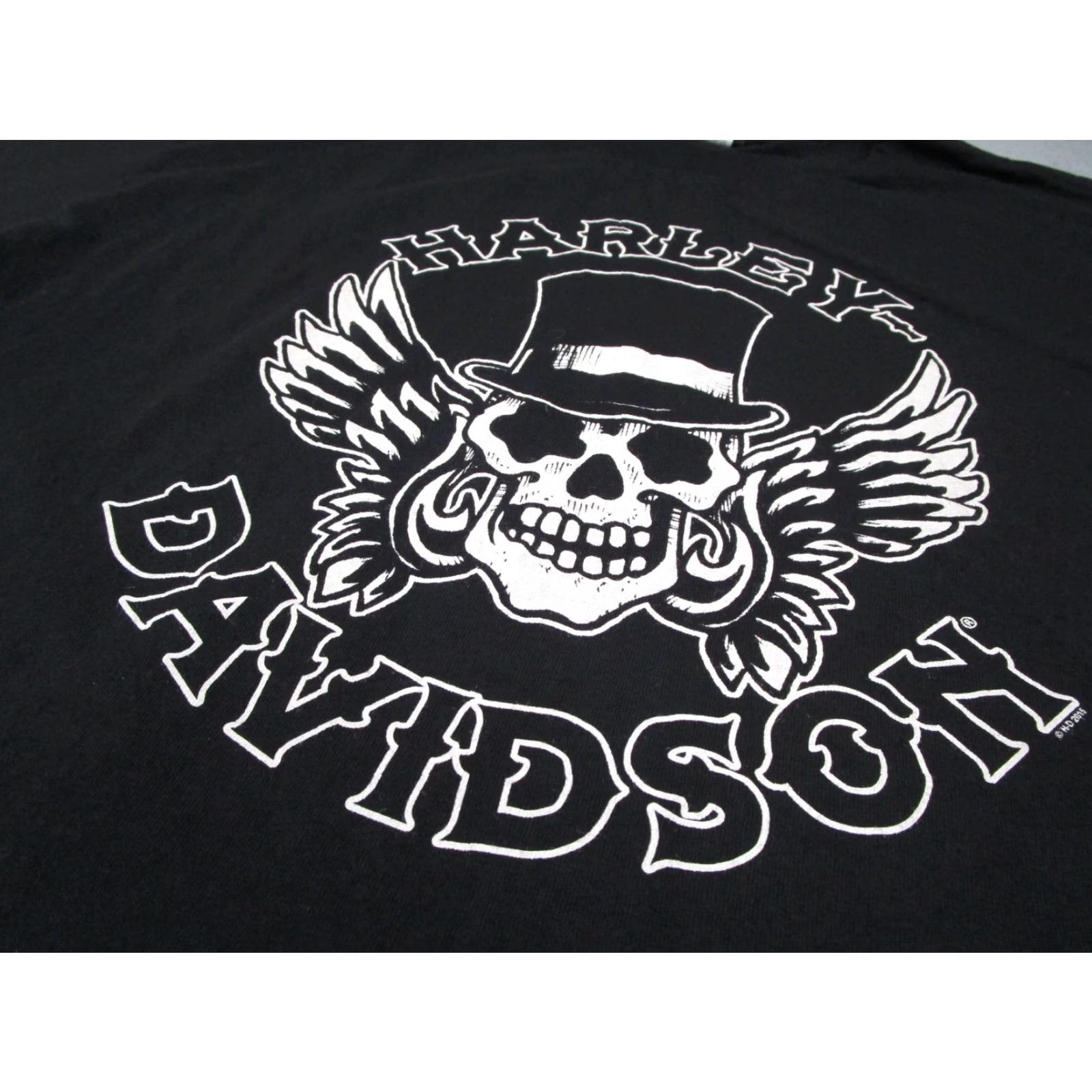 Harley Davidson Harley-Davidson Graphic Shirt Mens XL Black Oconomowoc Skull Biker Tee Size US XL / EU 56 / 4 - 2 Thumbnail