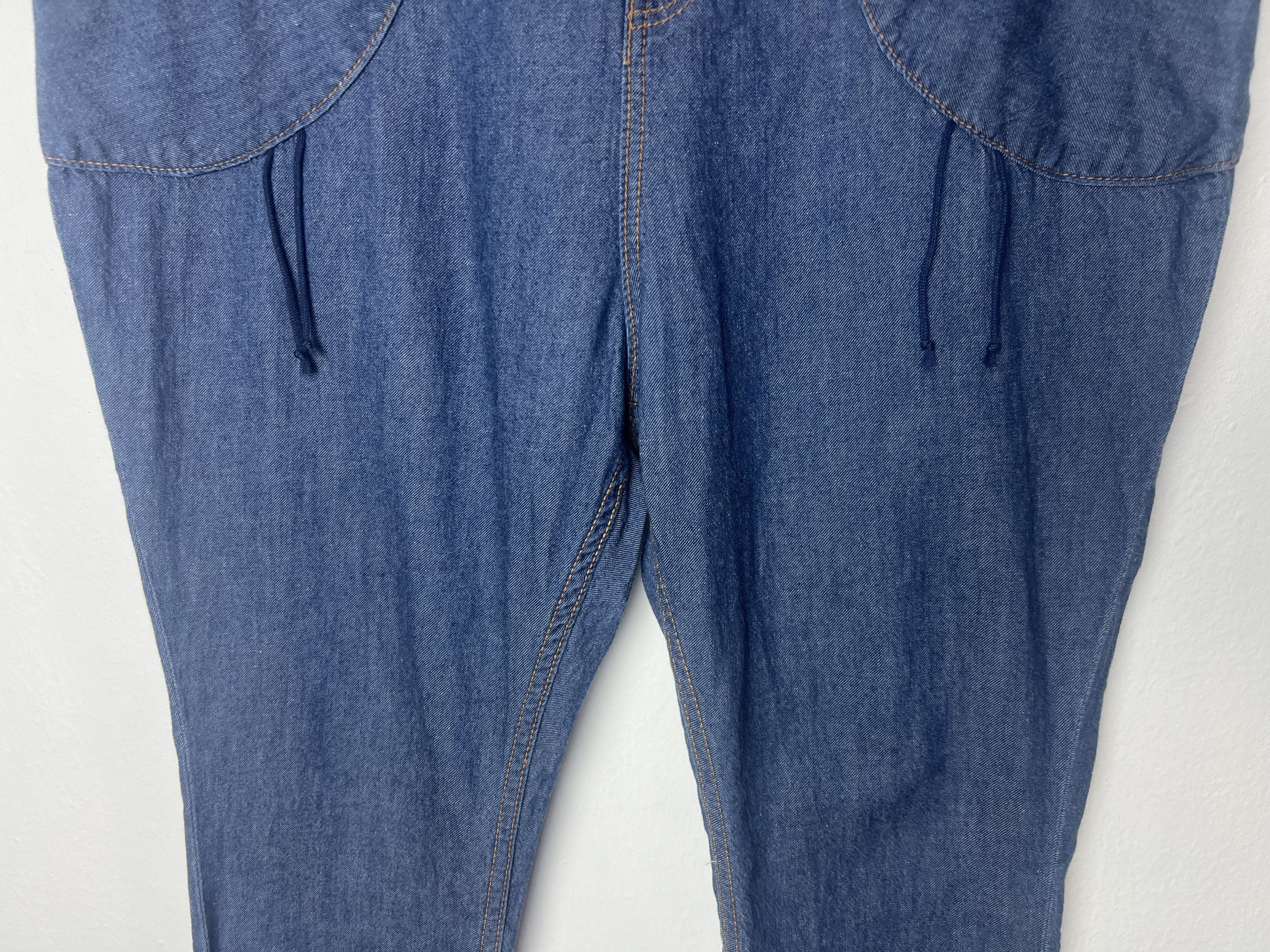 Ne-Net Ne-Net Drop Crotch Silhouette Distressed Denim Jeans Size 30" / US 8 / IT 44 - 4 Thumbnail