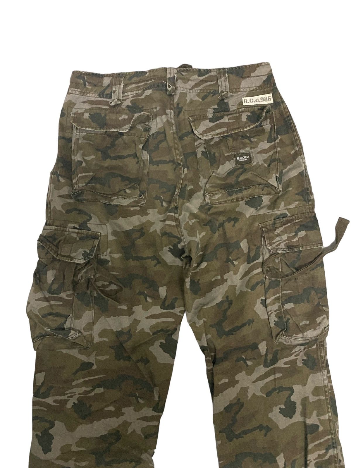 Japanese Brand × Vintage Vintage Real Crush Clothing Camo Cargopants Size US 32 / EU 48 - 3 Thumbnail