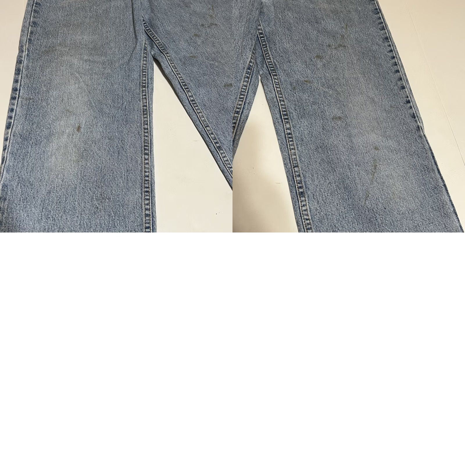 Levi's VINTAGE Levi's 550 Jeans Relaxed Fit Mens Blue Distressed 33x34 Grunge 34x34 Tags 5-Pocket Denim Slim Straight Mid Rise Jeans Mens Size US 33 - 9 Thumbnail