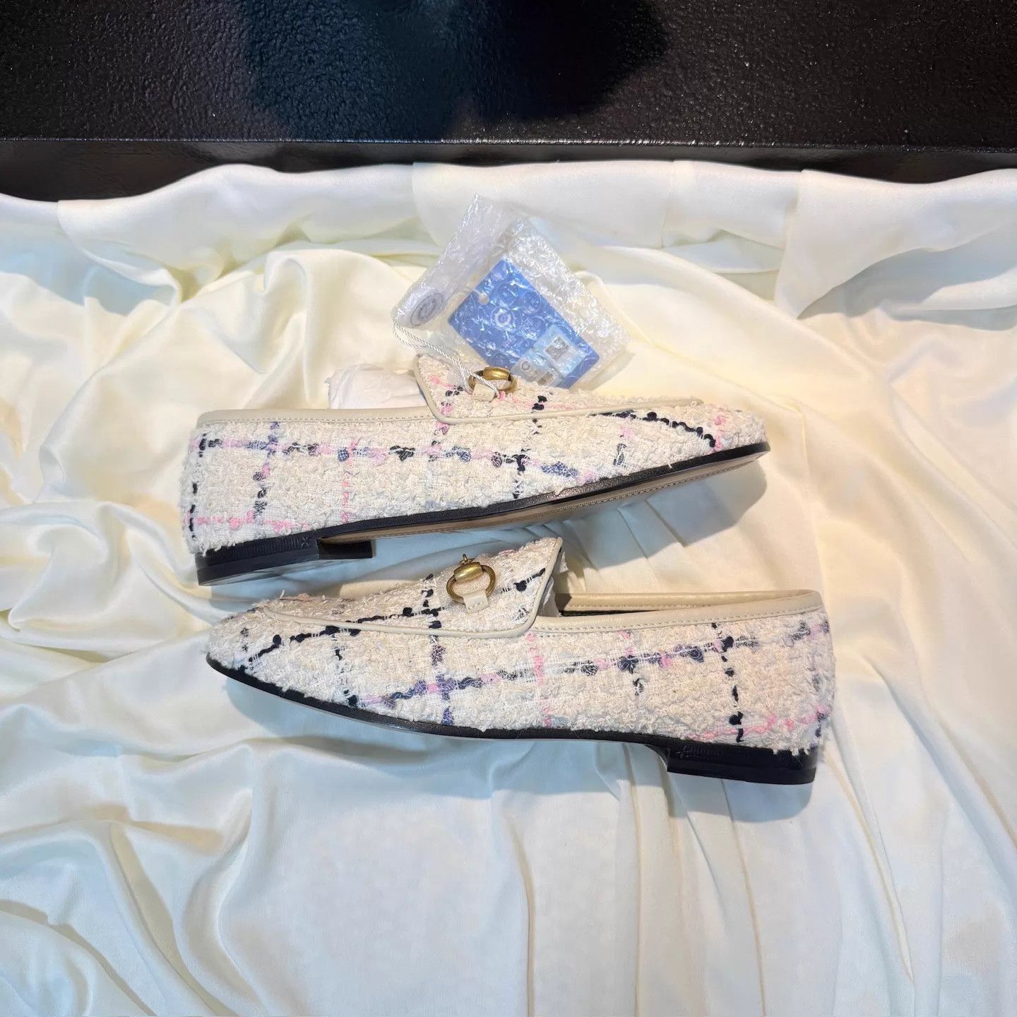 Gucci GUCCI Woven Horsebit White & Color LowHeel Shoes 35 Size US 4.5 / IT 34.5 - 5 Thumbnail