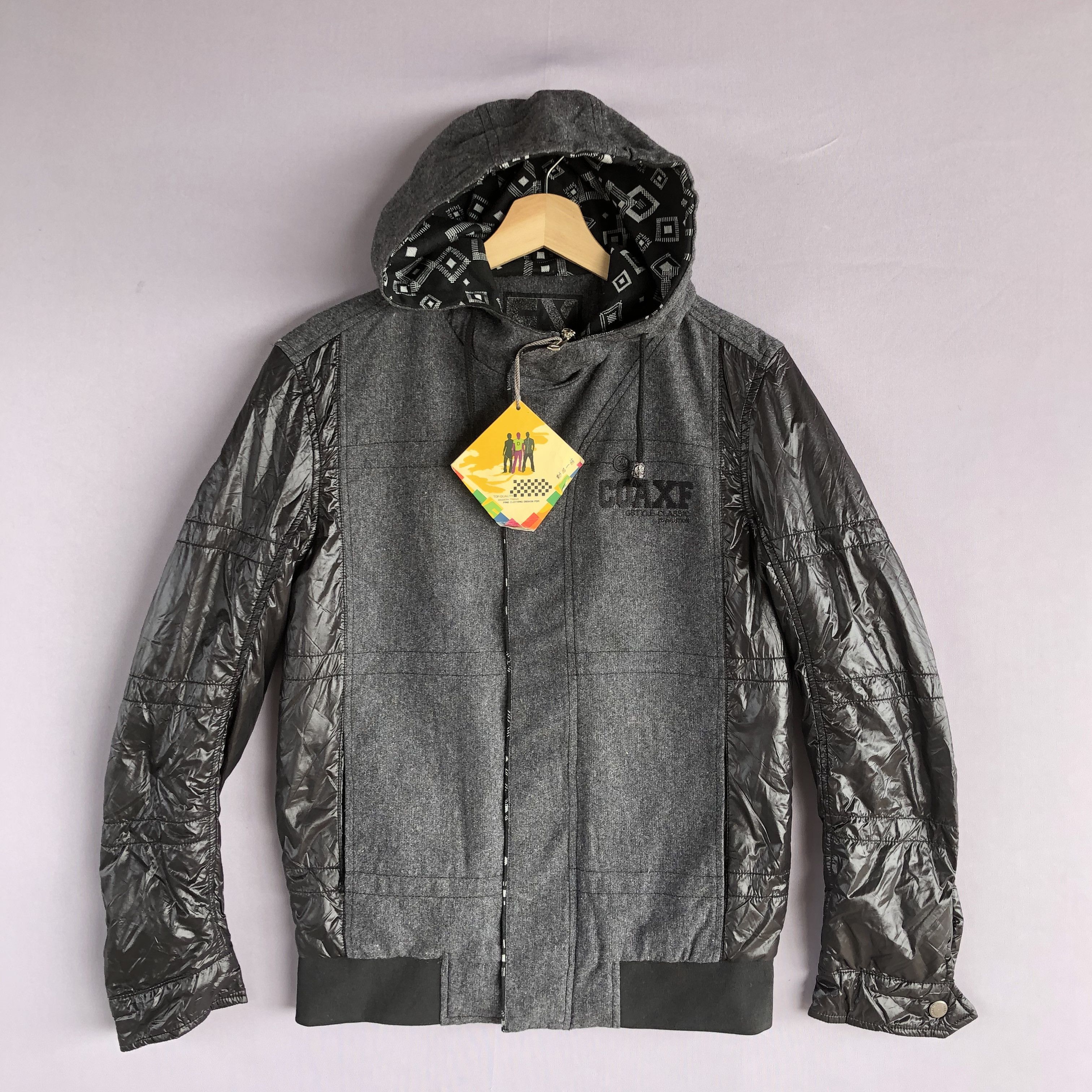 Japanese Brand Vintage Coaxe Japanese Zipper Streetwear Hoodie Wool Jacket Size US S / EU 44-46 / 1 - 2 Thumbnail