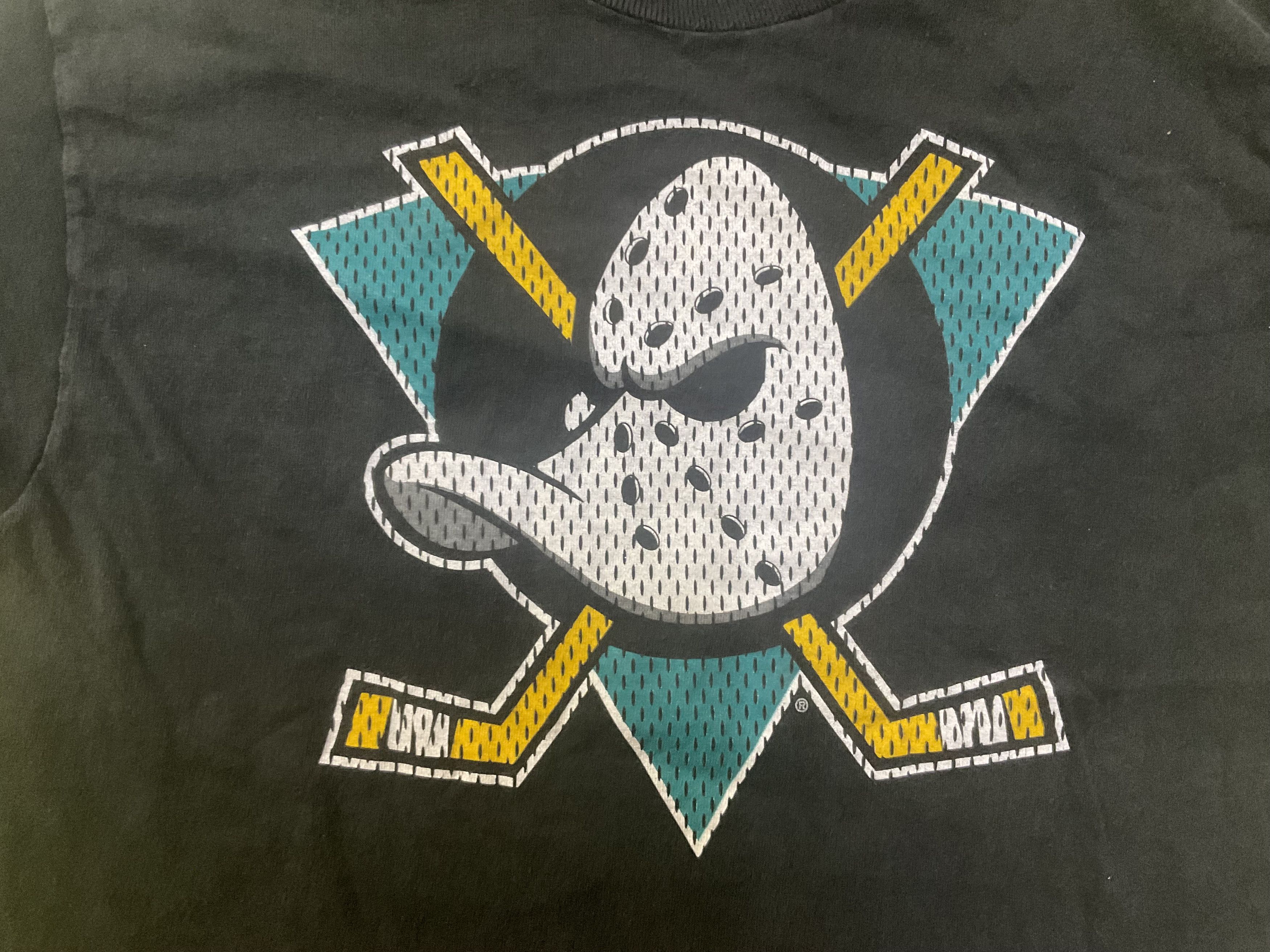 NHL Vintage 90s Mighty Ducks T-Shirt Western Conference 2 Sided Size US M / EU 48-50 / 2 - 3 Thumbnail