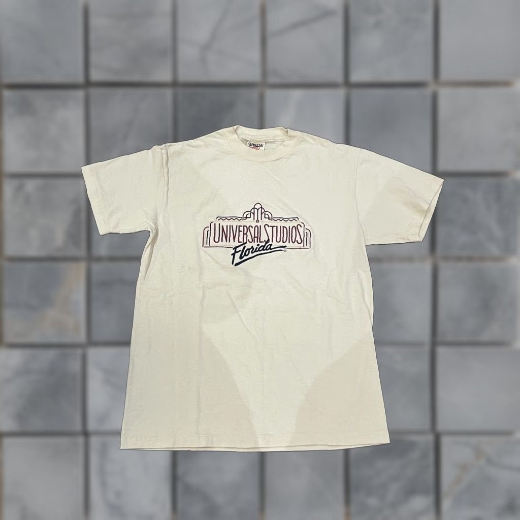 Vintage VINTAGE Universal Studios Florida T-Shirt Cream Medium Men Ivory M Shirt Size US M / EU 48-50 / 2 - 1 Thumbnail