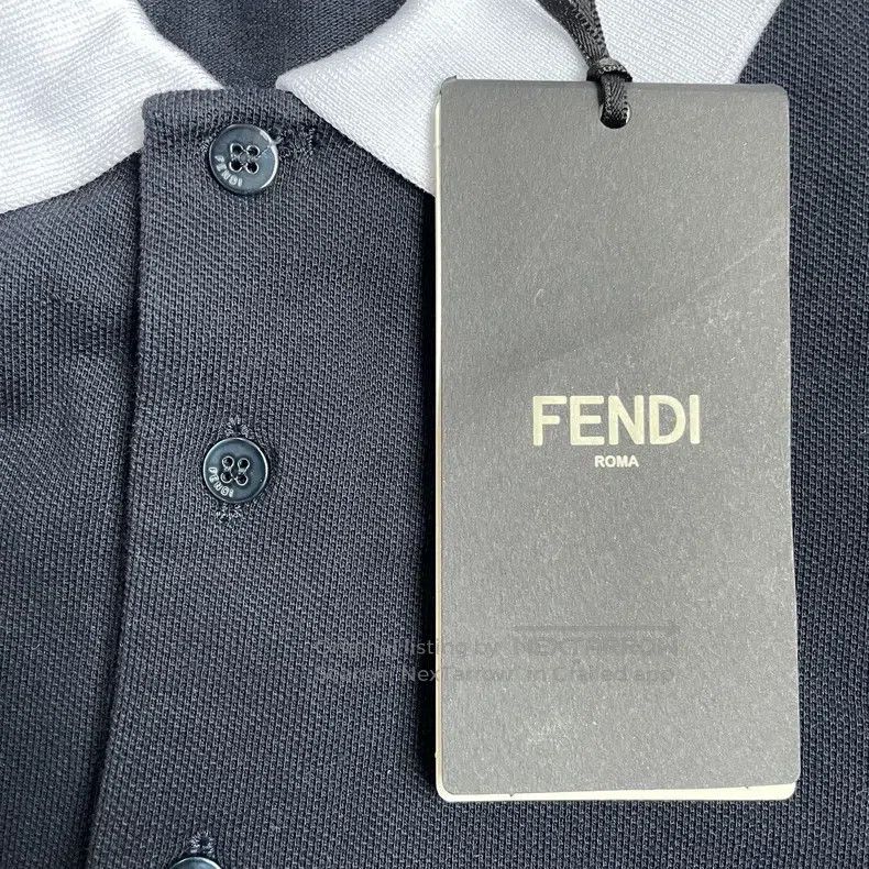 Fendi Fendi Logo-print long-sleeve shirt men's polo shirt Size US L / EU 52-54 / 3 - 4 Thumbnail