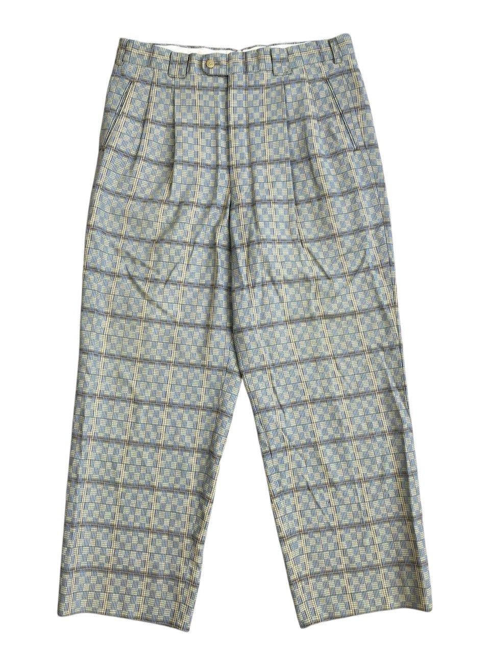 Balenciaga 2000's Balenciaga Sports Tartan Baggy Slacks Size US 34 / EU 50 - 1 Thumbnail