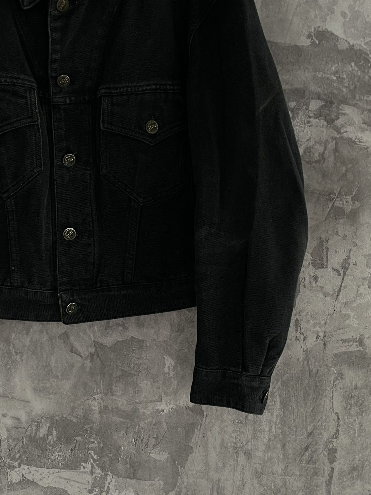 Japanese Brand × Katharine Hamnett London Vintage Katharine Hamnett London Denim Cropped Jacket Size M / US 6-8 / IT 42-44 - 6 Thumbnail