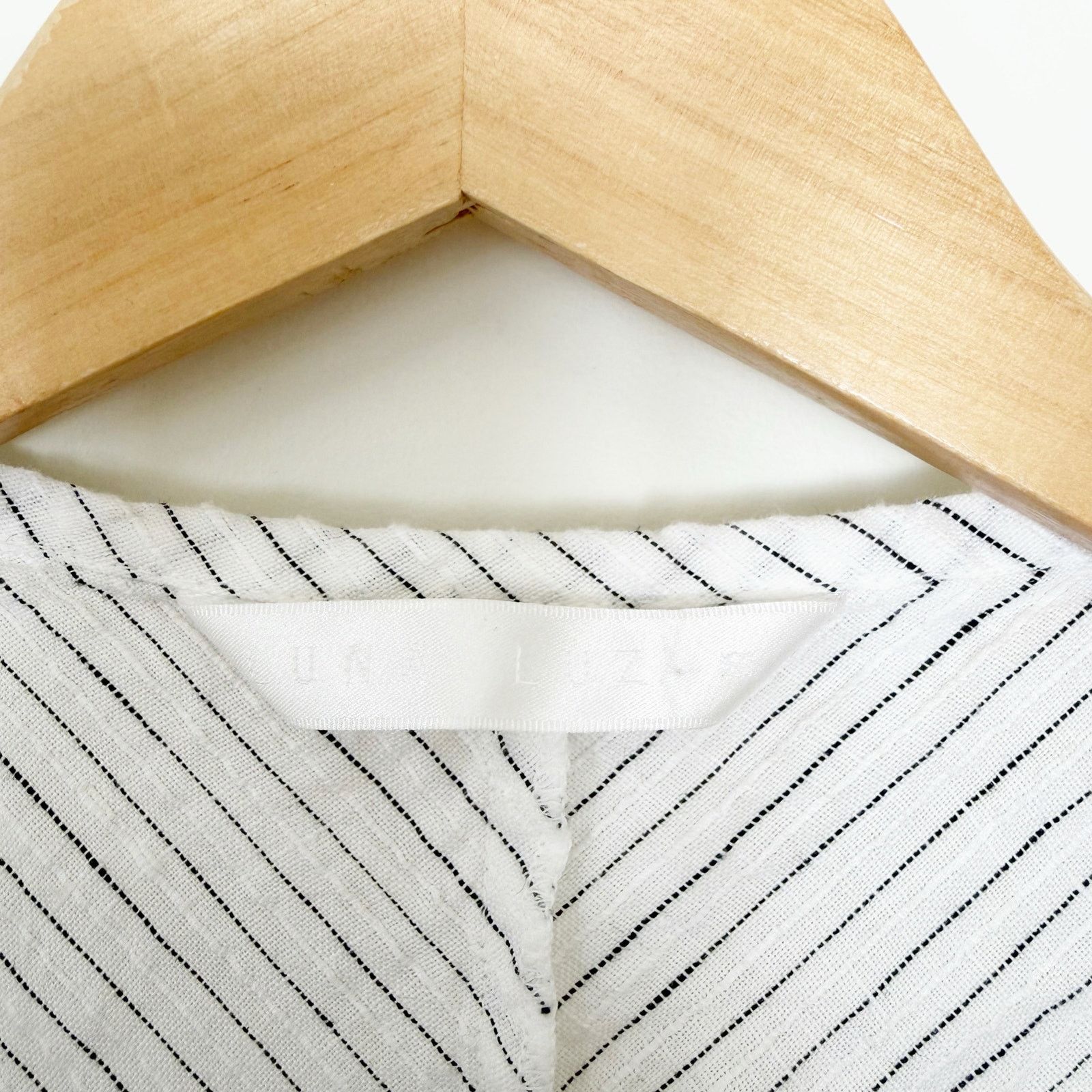 Other Luna Luz White Striped Linen Margarita Midi Dress Sz S Size S / US 4 / IT 40 - 2 Thumbnail