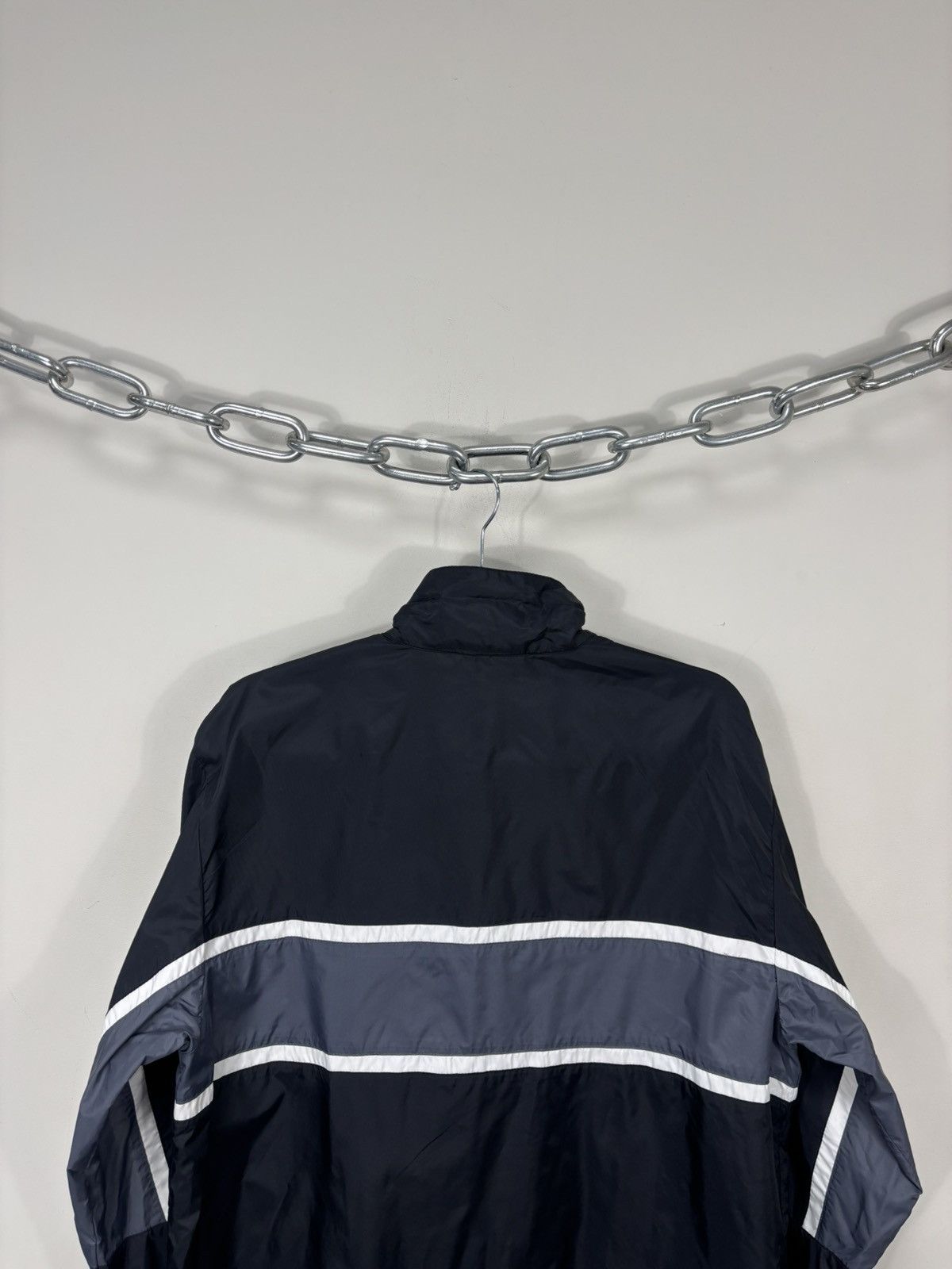 Nike Vintage Nike Y2K Black/Grey Hype Nylon Track Jacket Size US M / EU 48-50 / 2 - 21 Thumbnail