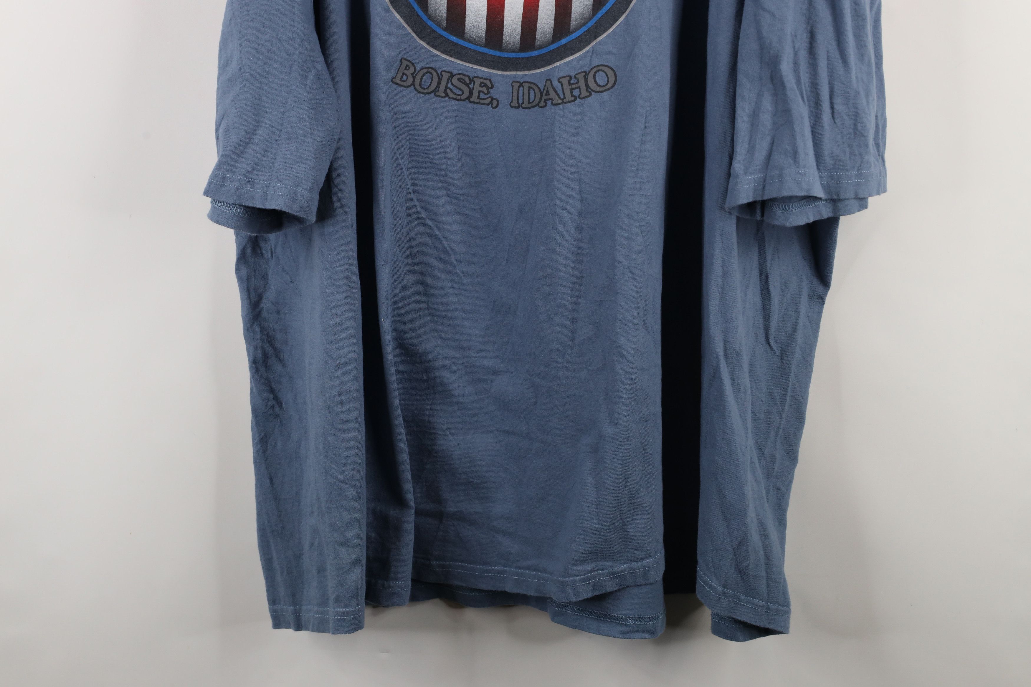 Harley Davidson × Vintage Vintage Y2K Harley Davidson Spell Big Logo T-Shirt Blue USA Size US XXL / EU 58 / 5 - 14 Thumbnail