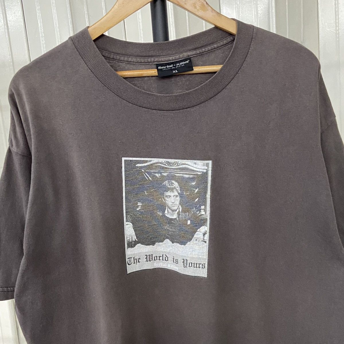 Vintage Vintage Serial Killer Scarface T Shirt Size US XL / EU 56 / 4 - 2 Thumbnail
