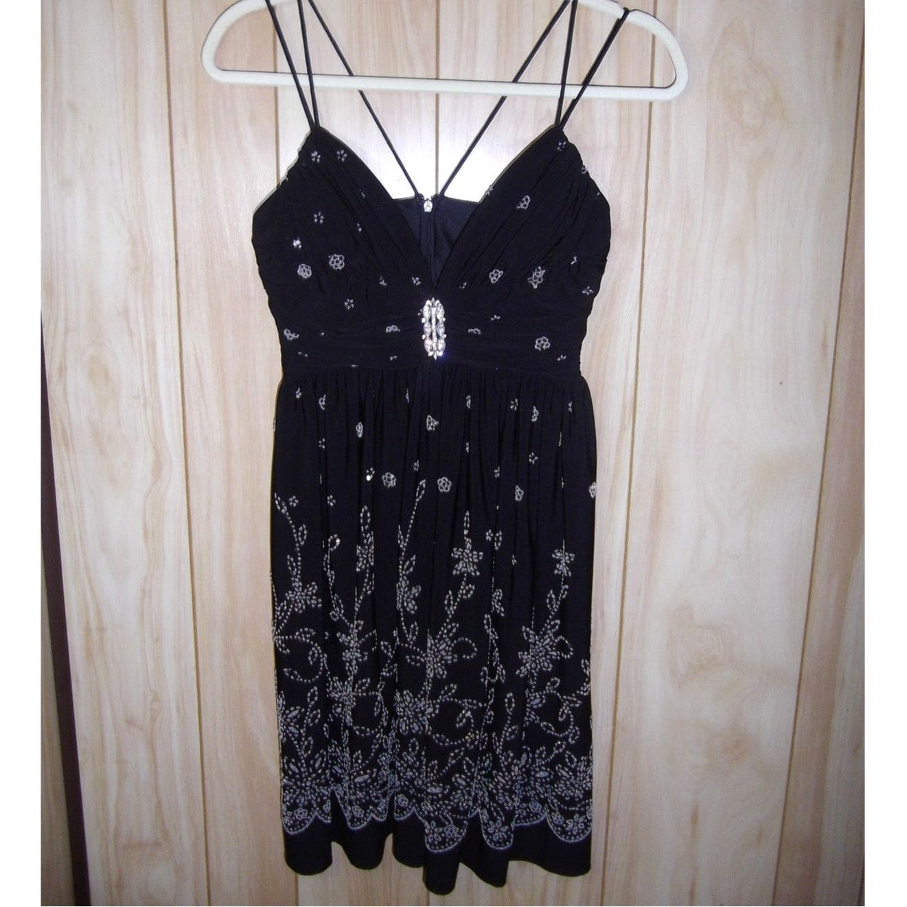 cache beaded dress Cache Cache Pink 20s Gatsby Deco Sleeveless Silver Beaded Sheath Midi
