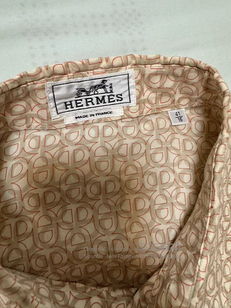 Hermes Hermes size 41 Silk shirt Size US L / EU 52-54 / 3 - 7 Thumbnail