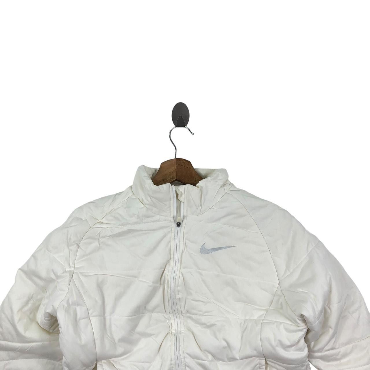 Nike NIKE GOLF SWOOSH Puffer White Windbreaker Jacket Bomber Size M / US 6-8 / IT 42-44 - 3 Thumbnail