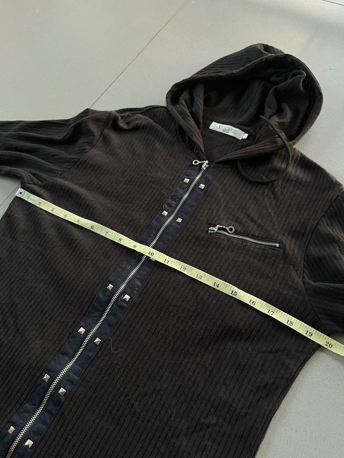 Isamu Katayama Backlash JAPANESE 2000’s E’SOPO STUDDED ZIPP HOODIE VKEI PUNK GOTHIC Size US L / EU 52-54 / 3 - 8 Thumbnail