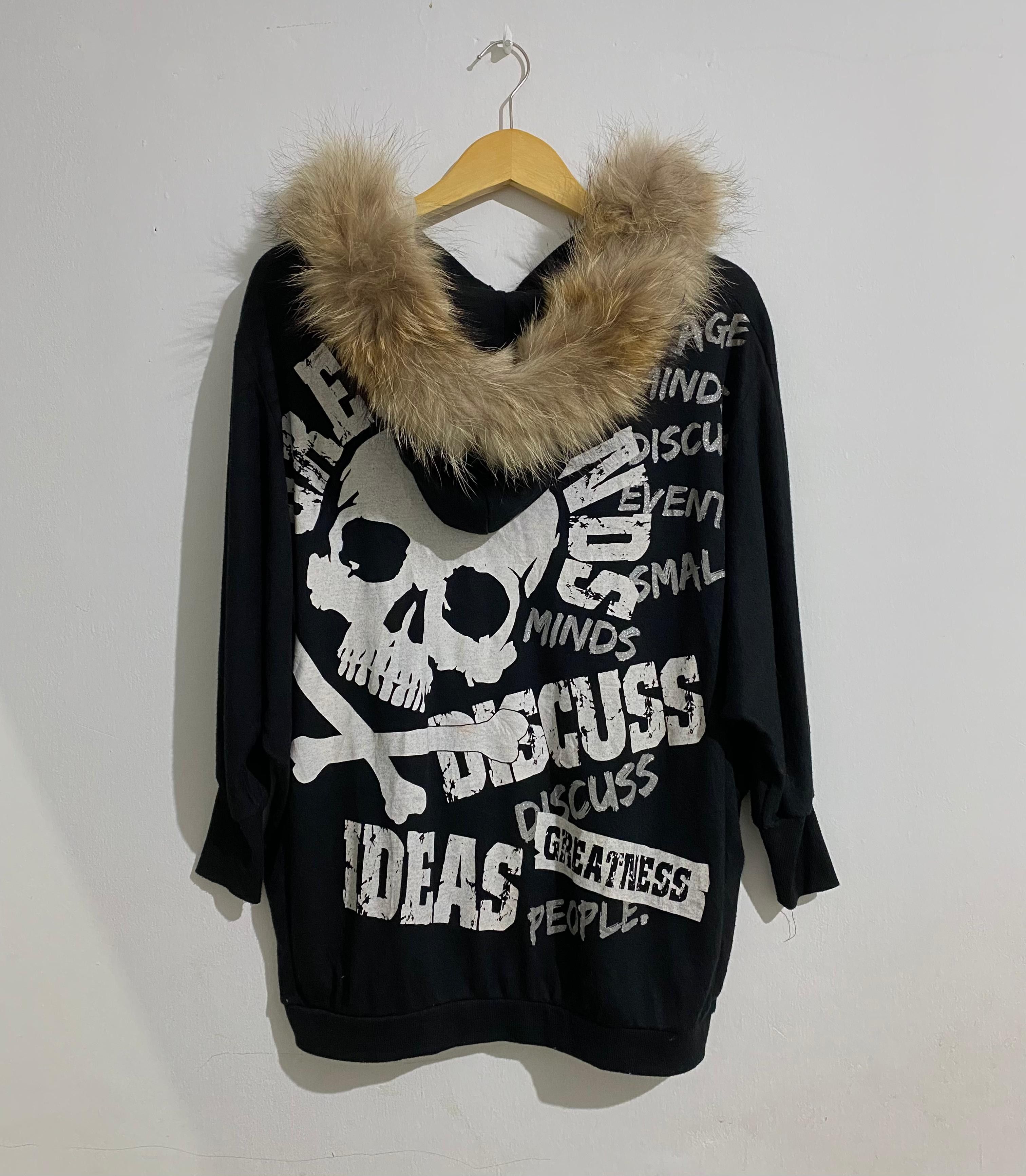 Other Japanese Fur knick knack great minds Skull zipp hoodie Size US L / EU 52-54 / 3 - 6 Thumbnail