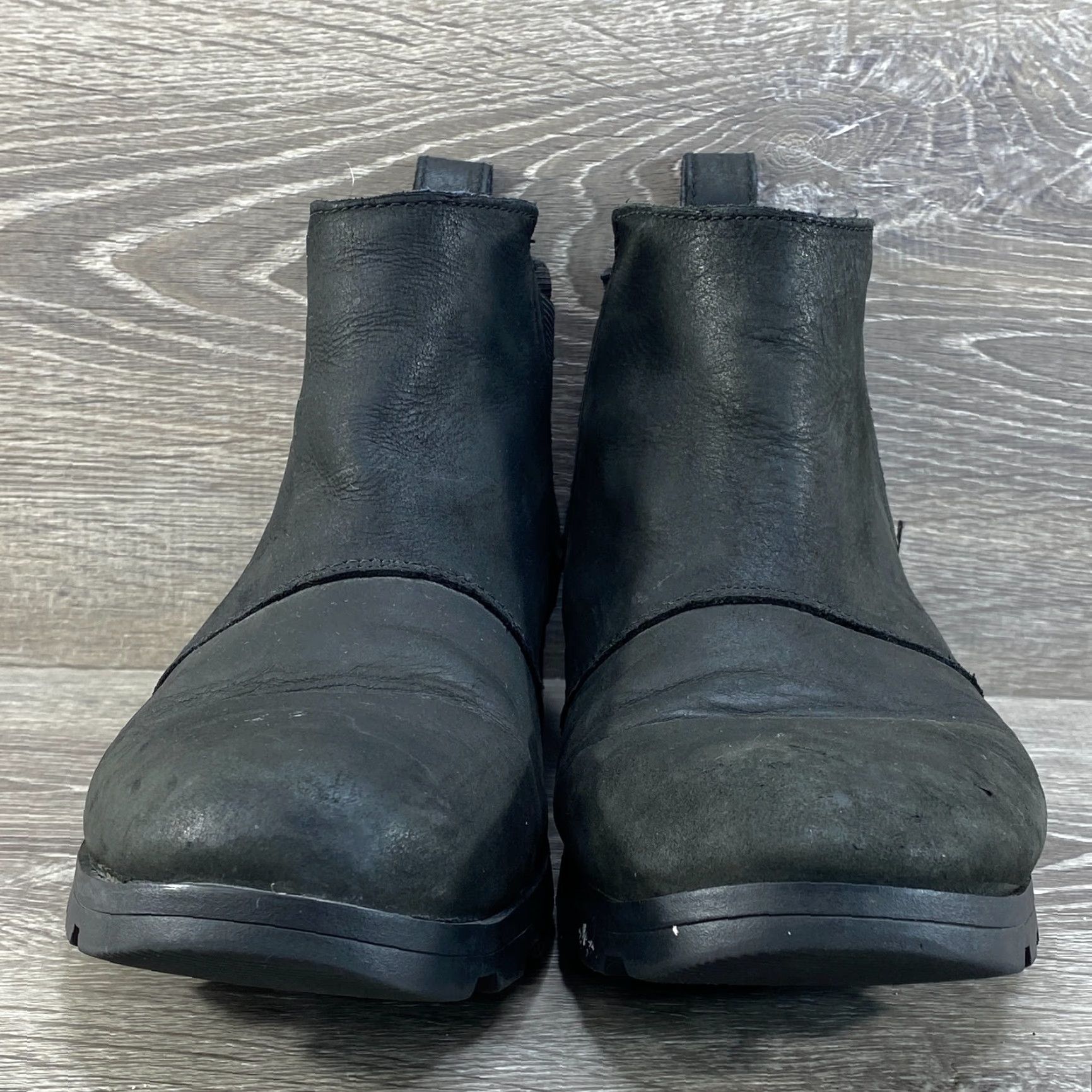 SOREL Sorel Emelie Chelsea Waterproof Leather Ankle Bootie Womens 9 US 7 UK 40 EU Black Boots Size US 7 / IT 37 - 4 Thumbnail