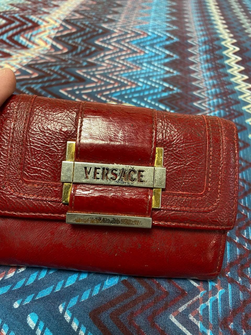 Versace Versace Grained Leather Medusa Wallet Size ONE SIZE - 3 Thumbnail