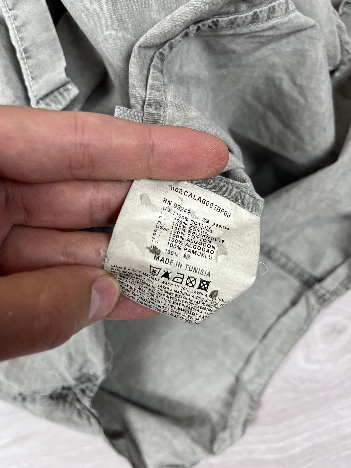 Diesel Diesel Vintage 00s Avante Garde Washed Dyed Button Shirt Size US L / EU 52-54 / 3 - 12 Thumbnail